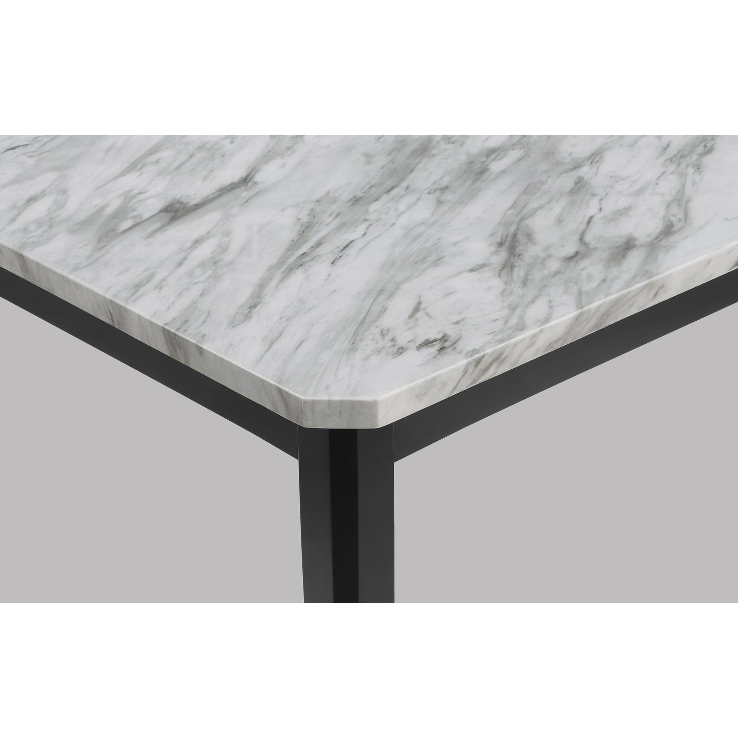 Crown Mark Pascal 2224T-3864 Dining Table - White/Black IMAGE 4