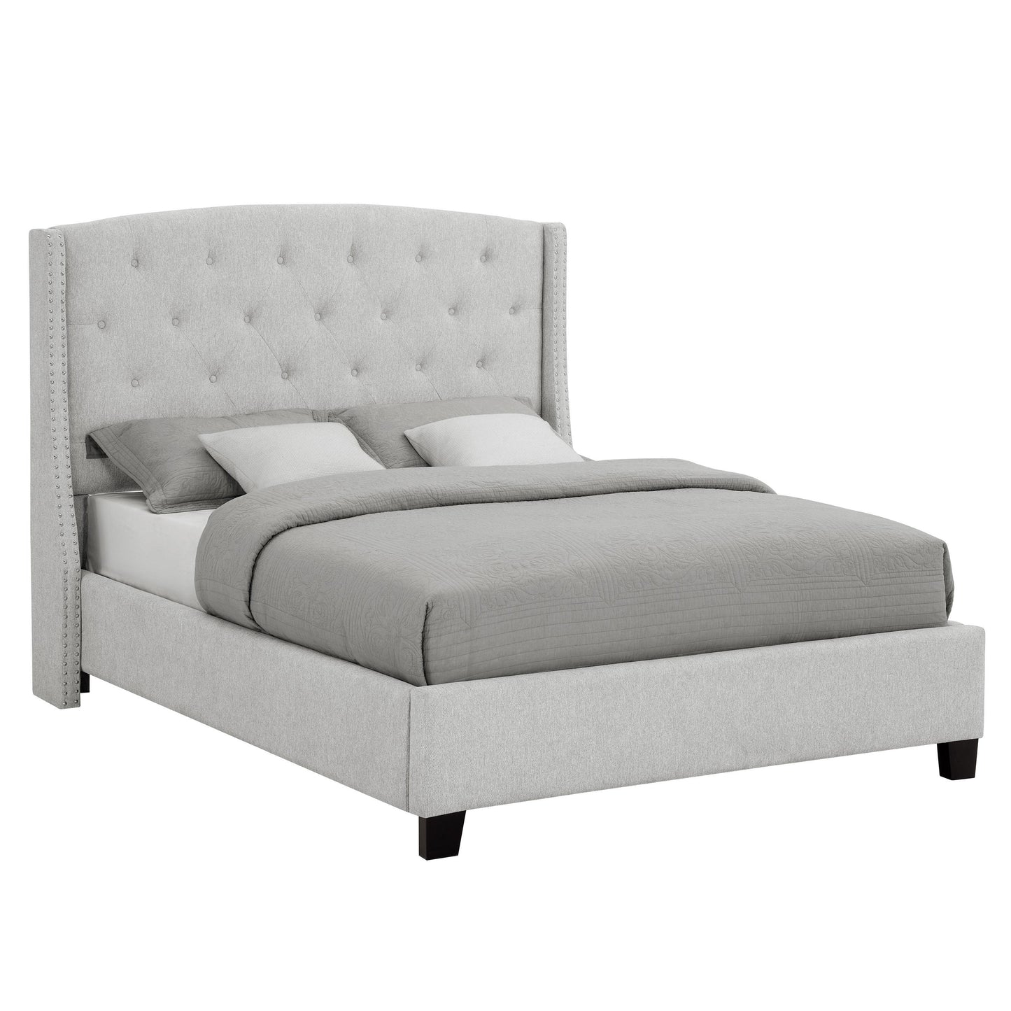 Crown Mark Eva 5111DV-K King Platform Bed - Dove Grey IMAGE 1