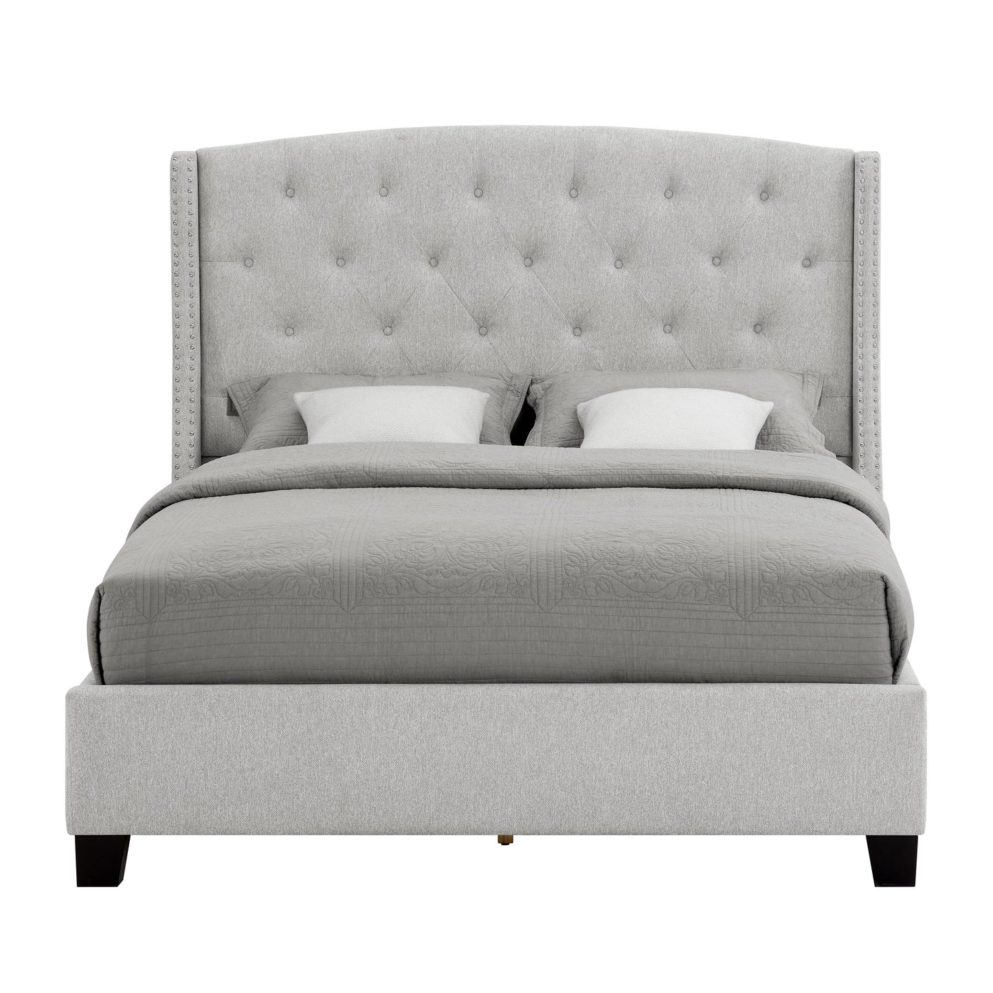 Crown Mark Eva 5111DV-Q Queen Platform Bed - Dove Grey IMAGE 4