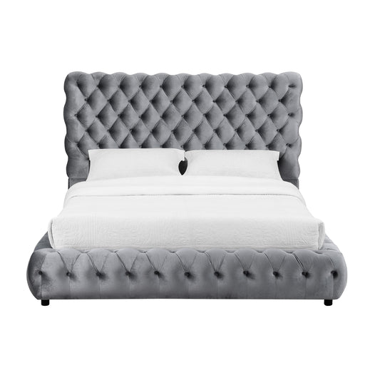 Crown Mark Flory 5112GY-K King Bed - Grey IMAGE 1