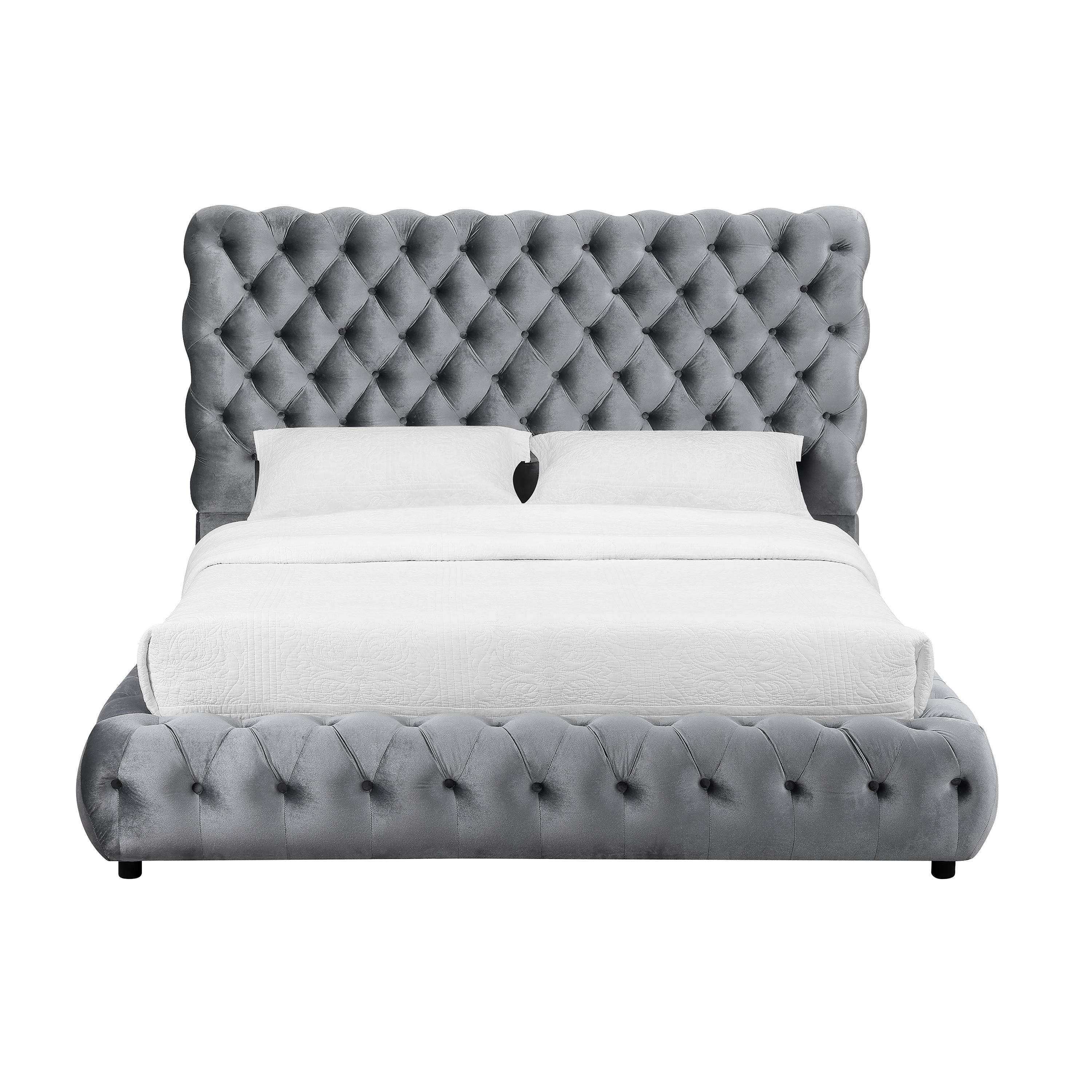 Crown Mark Flory 5112GY-K King Bed - Grey IMAGE 1