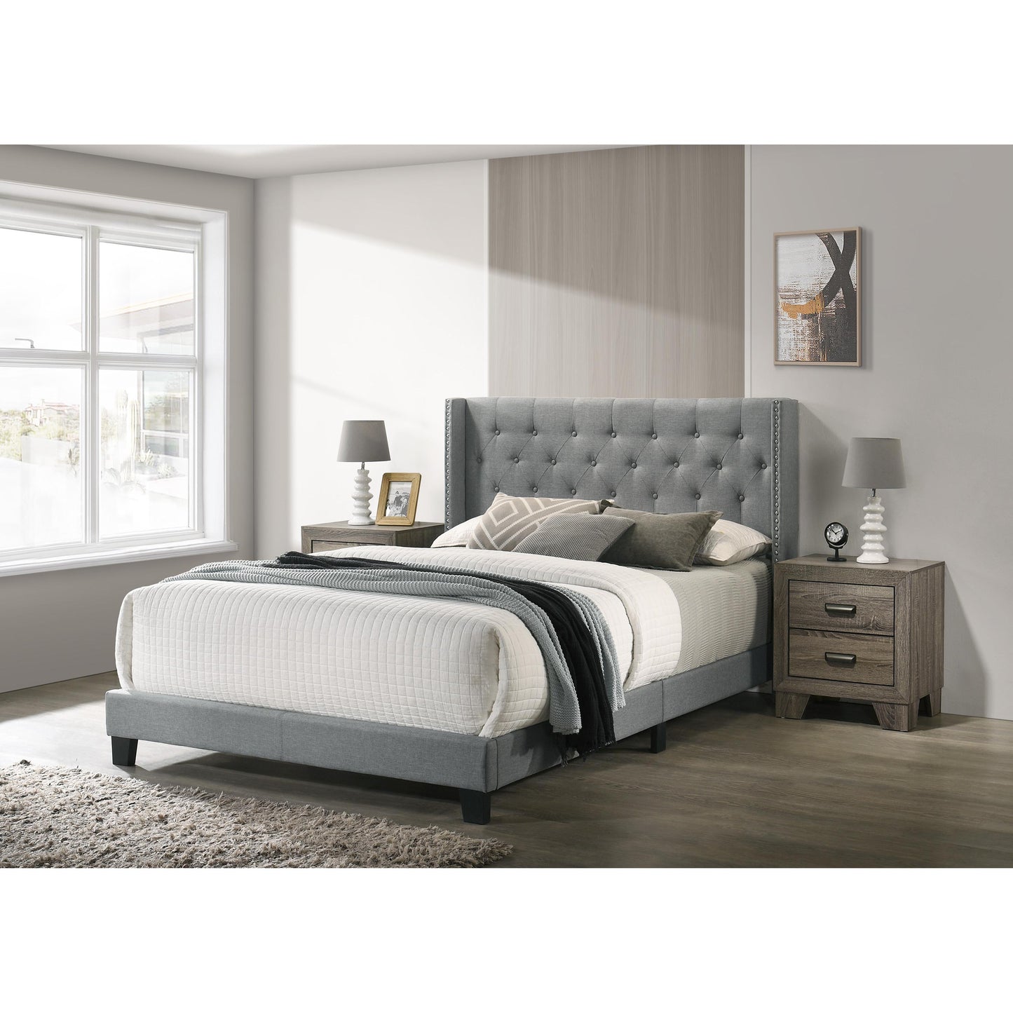 Crown Mark Makayla 5267GY-F Full Bed - Grey IMAGE 2