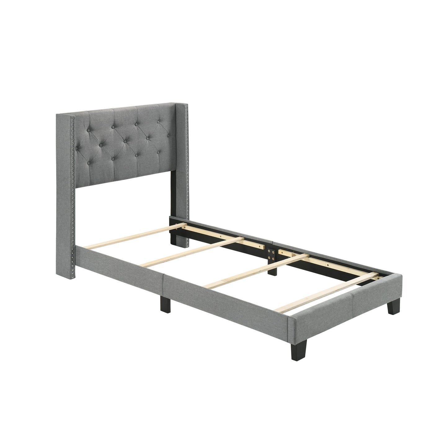Crown Mark Makayla 5267GY-T Twin Bed - Grey IMAGE 2