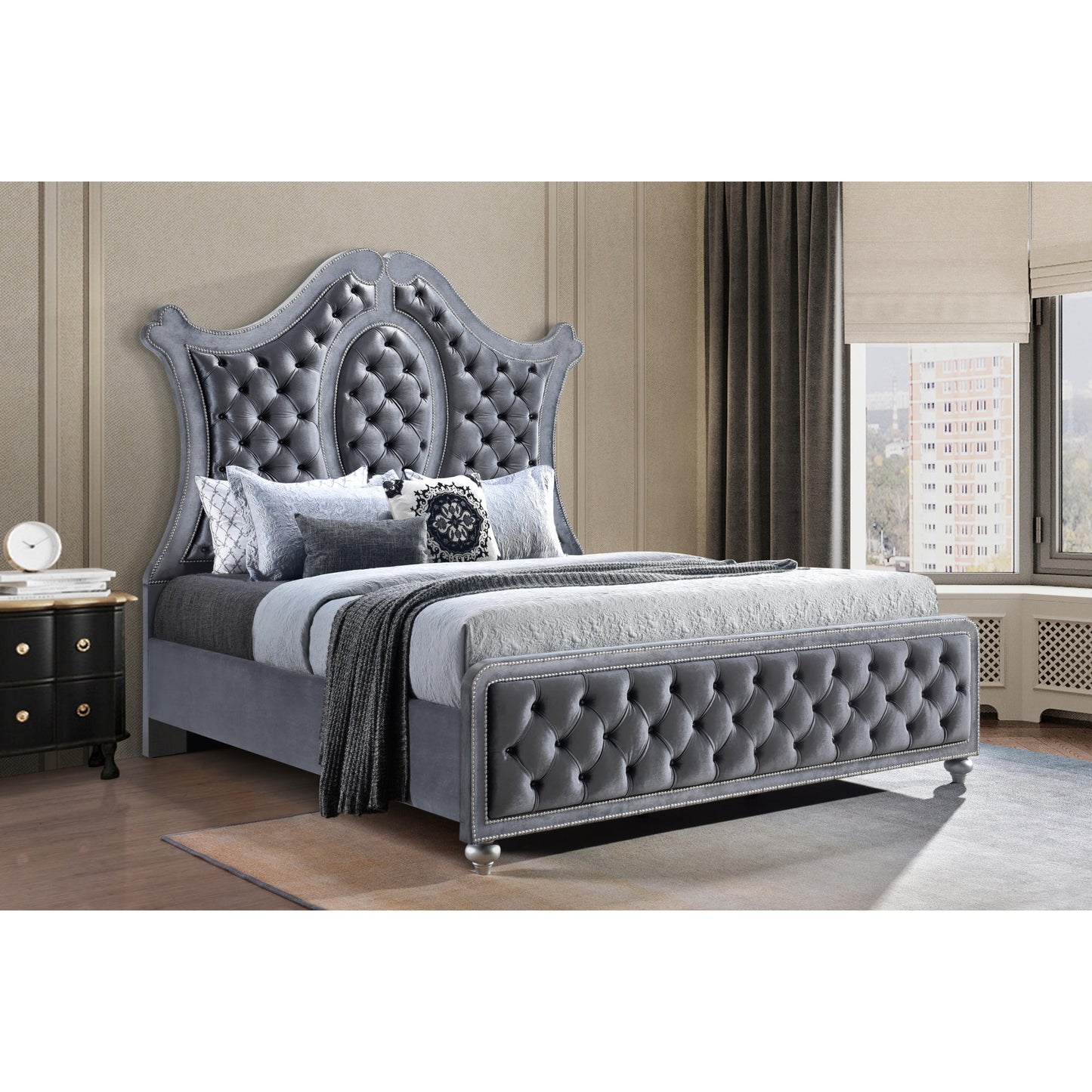Crown Mark Cameo B2100-K King Bed IMAGE 2