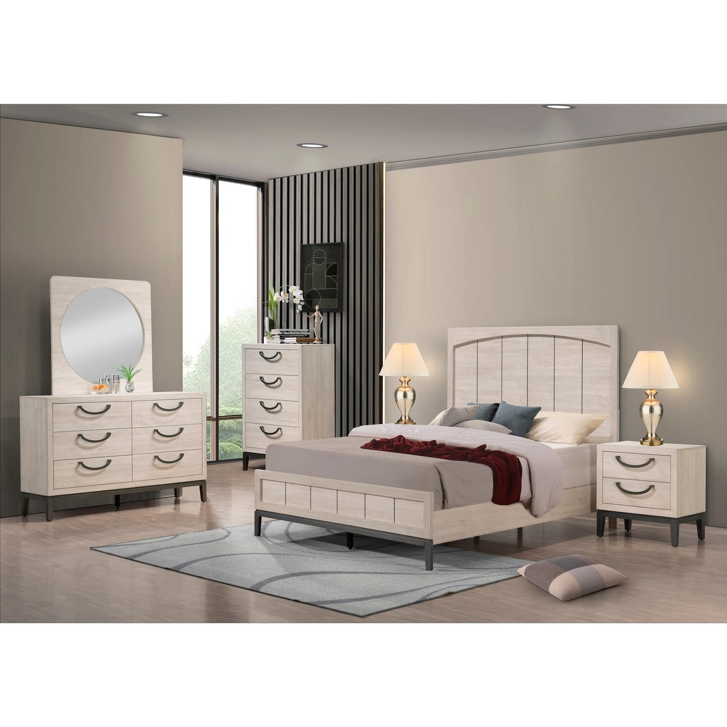 Crown Mark Veda B3300-2 Nightstand IMAGE 2