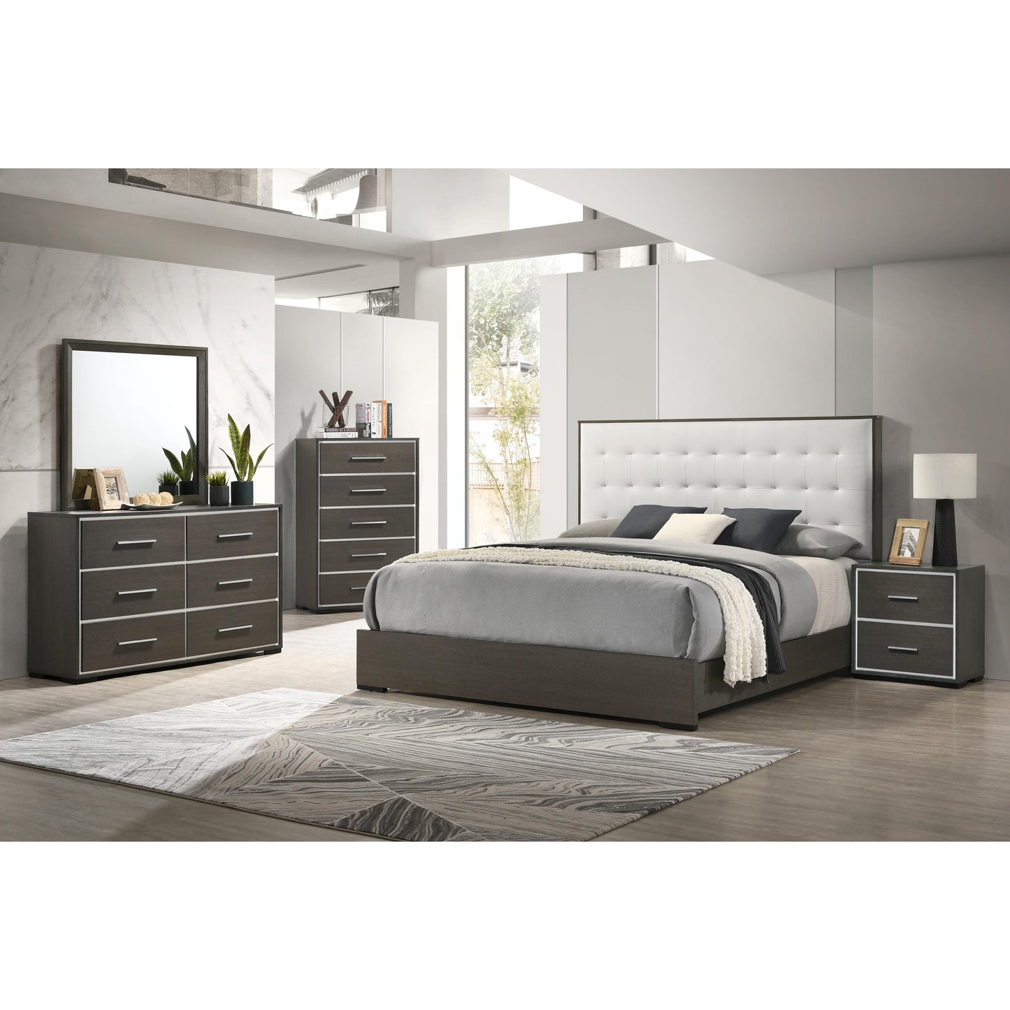 Crown Mark Sharpe B4100-Q Queen Bed IMAGE 2
