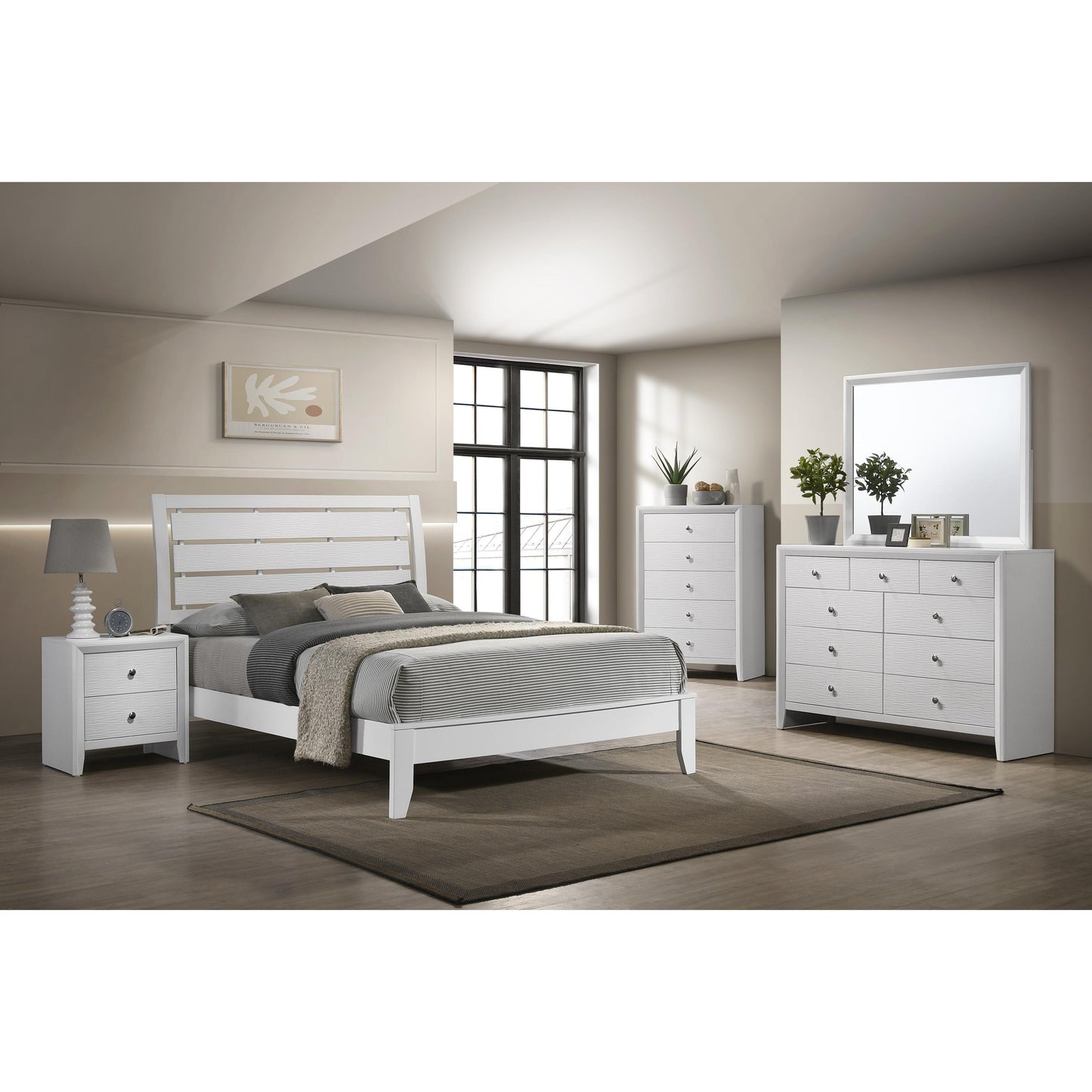 Crown Mark Evan B4710-4 Chest - White IMAGE 2