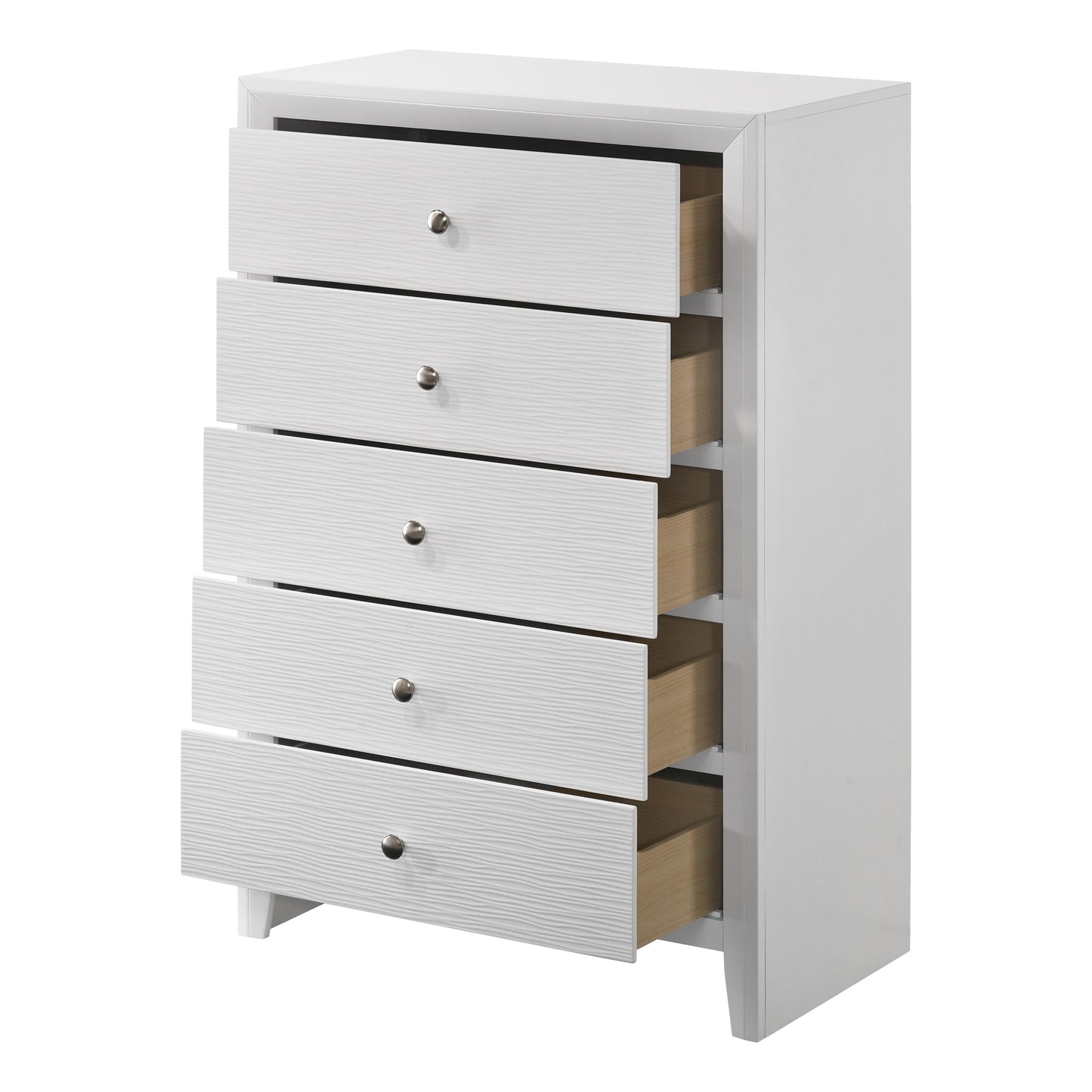 Crown Mark Evan B4710-4 Chest - White IMAGE 3