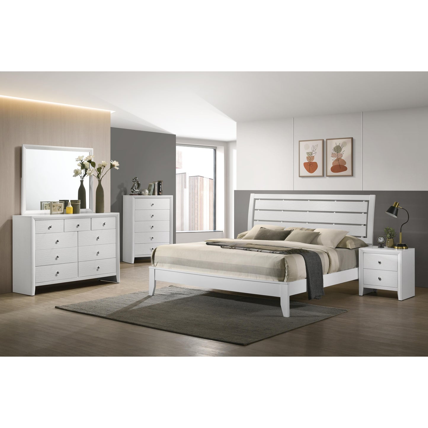Crown Mark Evan B4710-4 Chest - White IMAGE 4