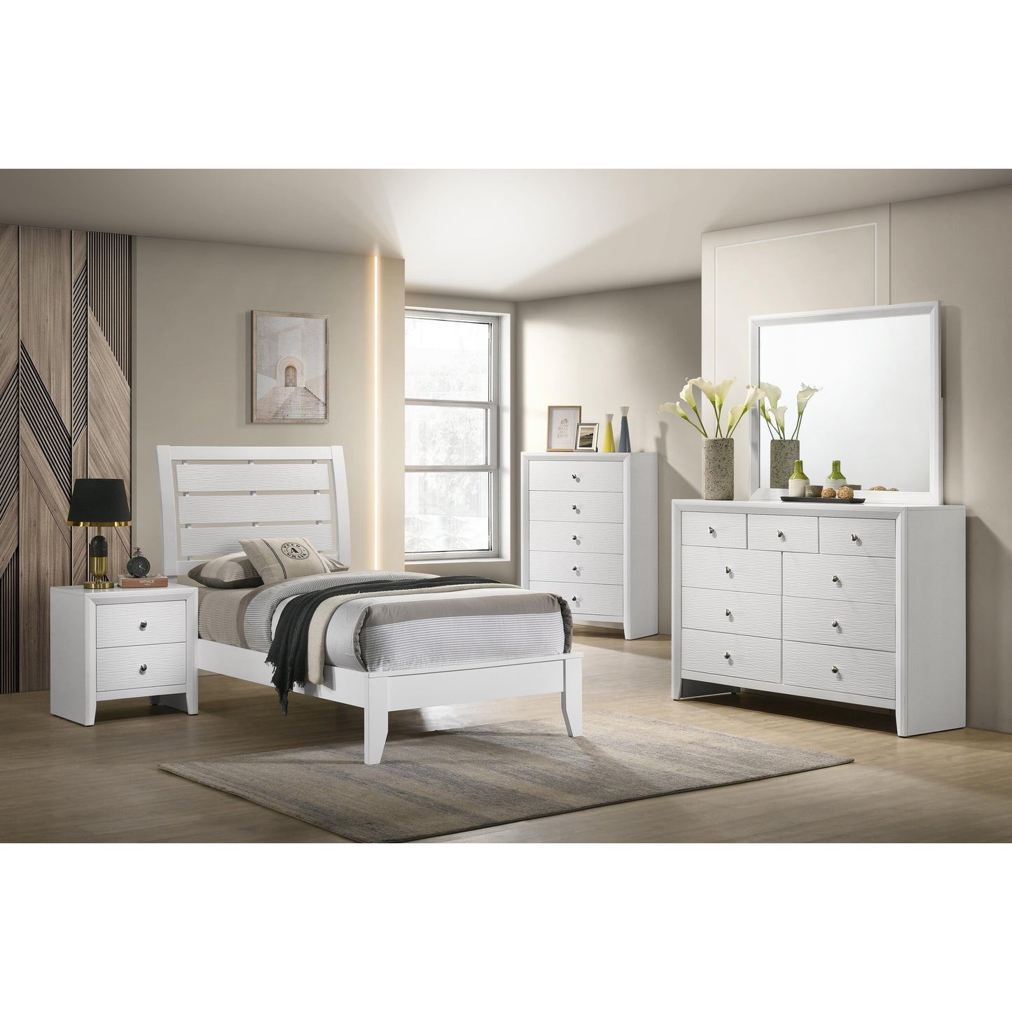 Crown Mark Evan B4710-4 Chest - White IMAGE 5