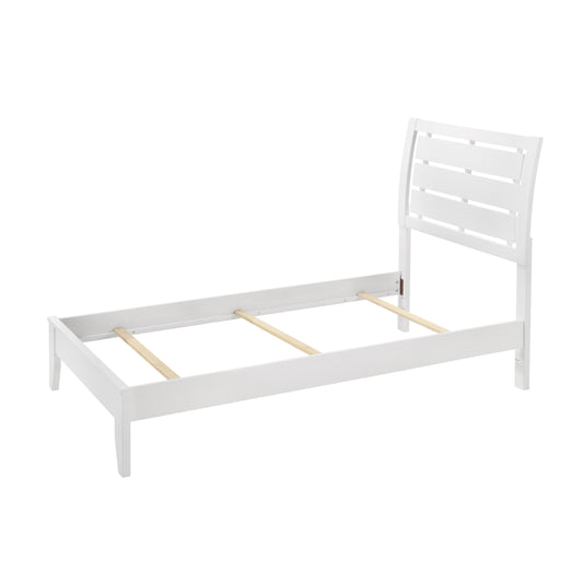Crown Mark Evan B4710-T Twin Bed - White IMAGE 1