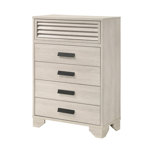 Crown Mark Sarter B4740-4 Chest - White IMAGE 1