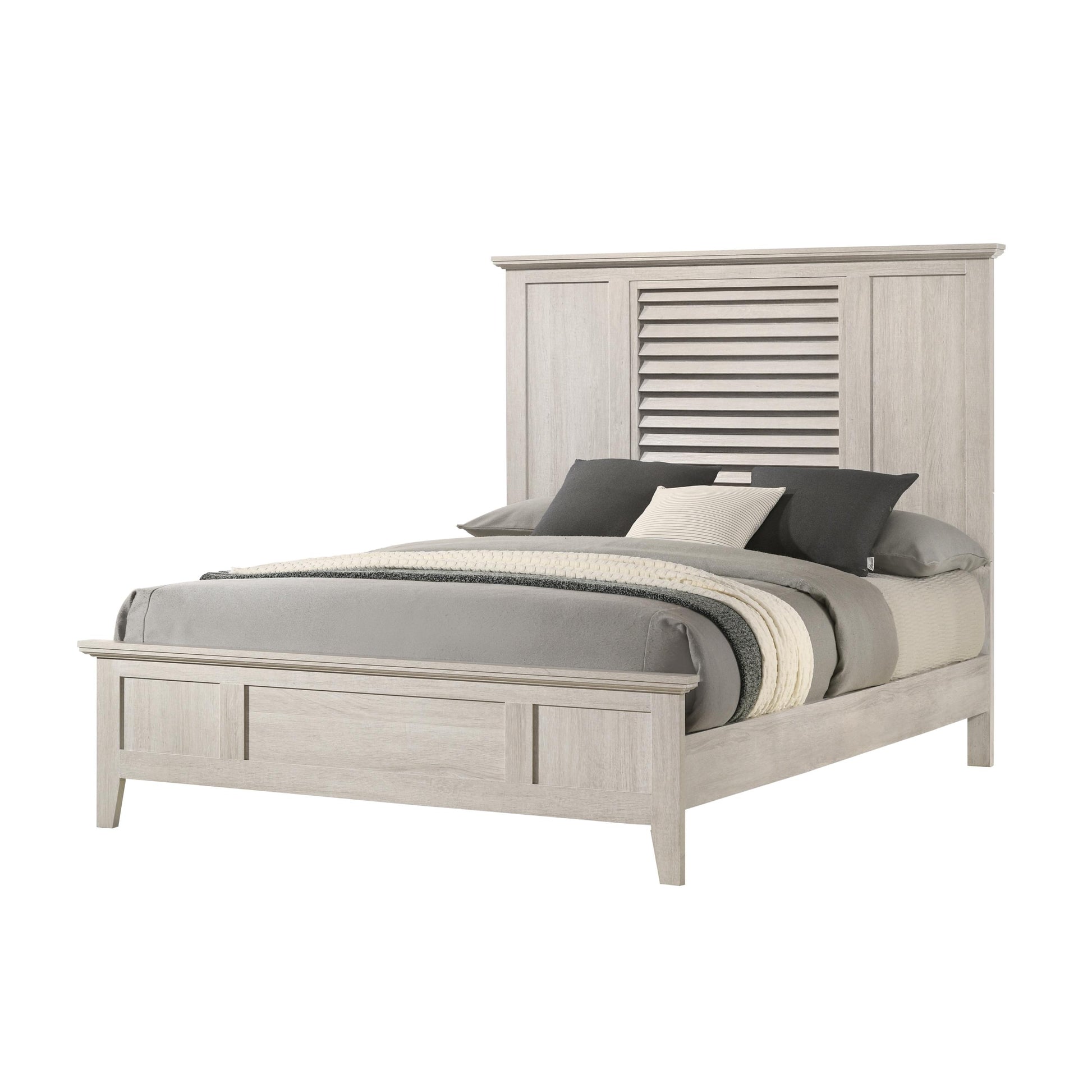 Crown Mark Sarter B4740-Q Queen Bed - White IMAGE 1