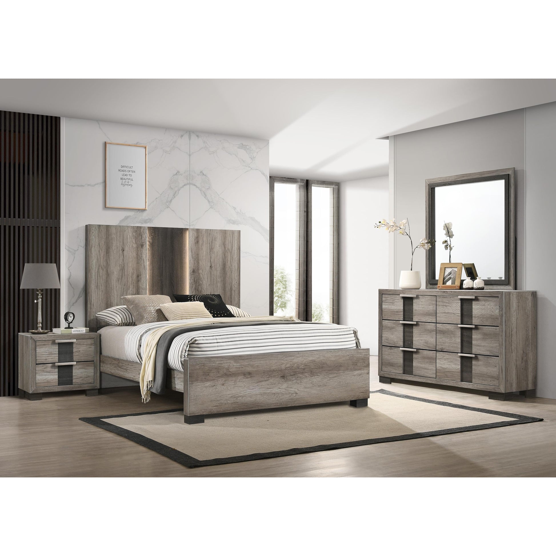 Crown Mark Rangley B6830-K King Bed IMAGE 2