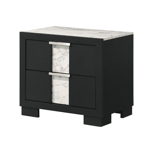 Crown Mark Rangley B6835-2 Nightstand - Black IMAGE 1