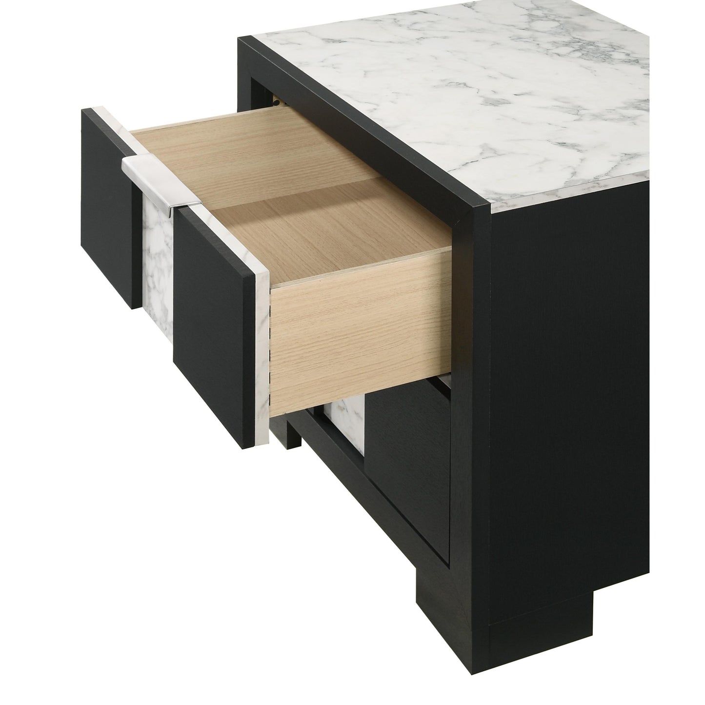 Crown Mark Rangley B6835-2 Nightstand - Black IMAGE 4
