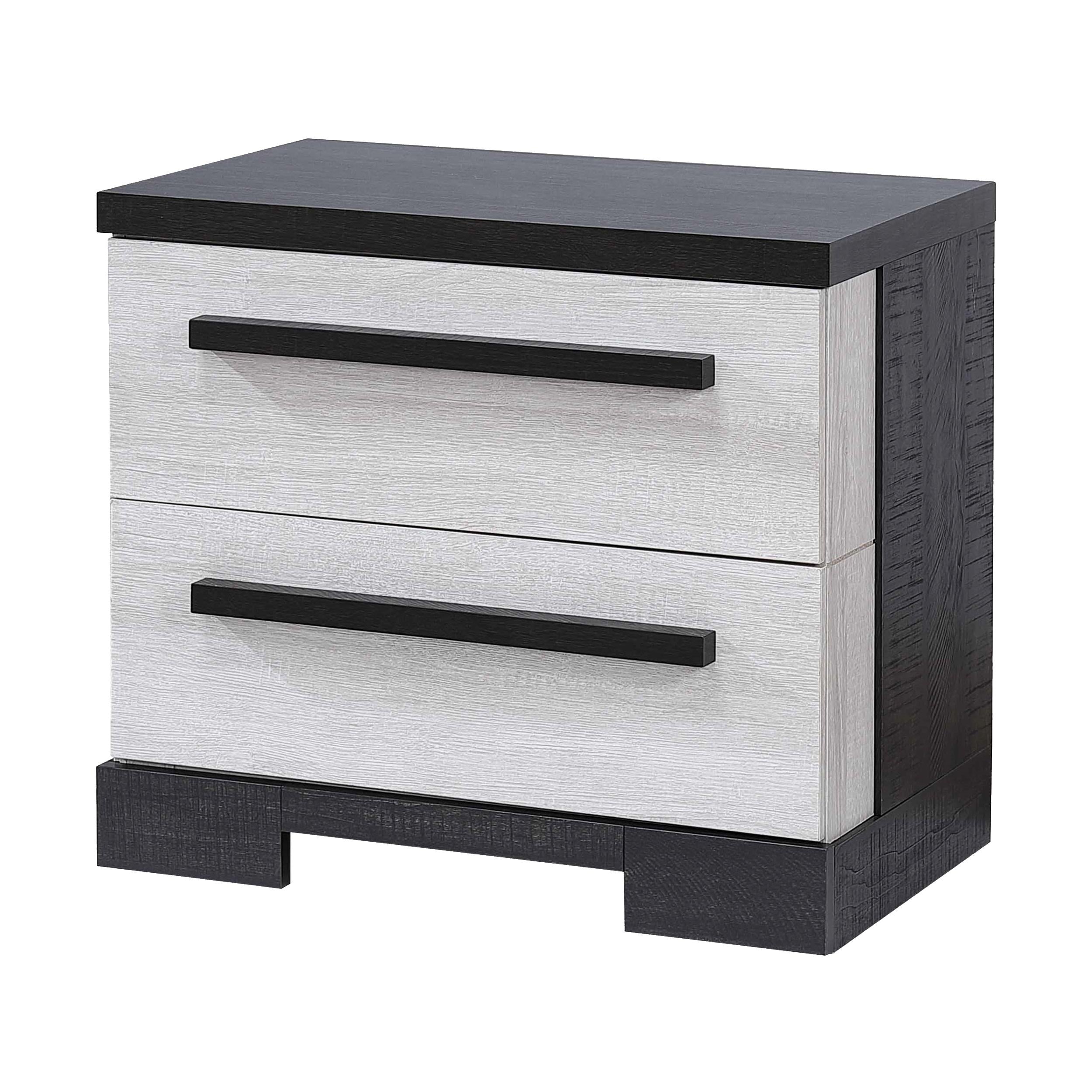 Crown Mark Remington B8162-2 Nightstand - Black/White IMAGE 1