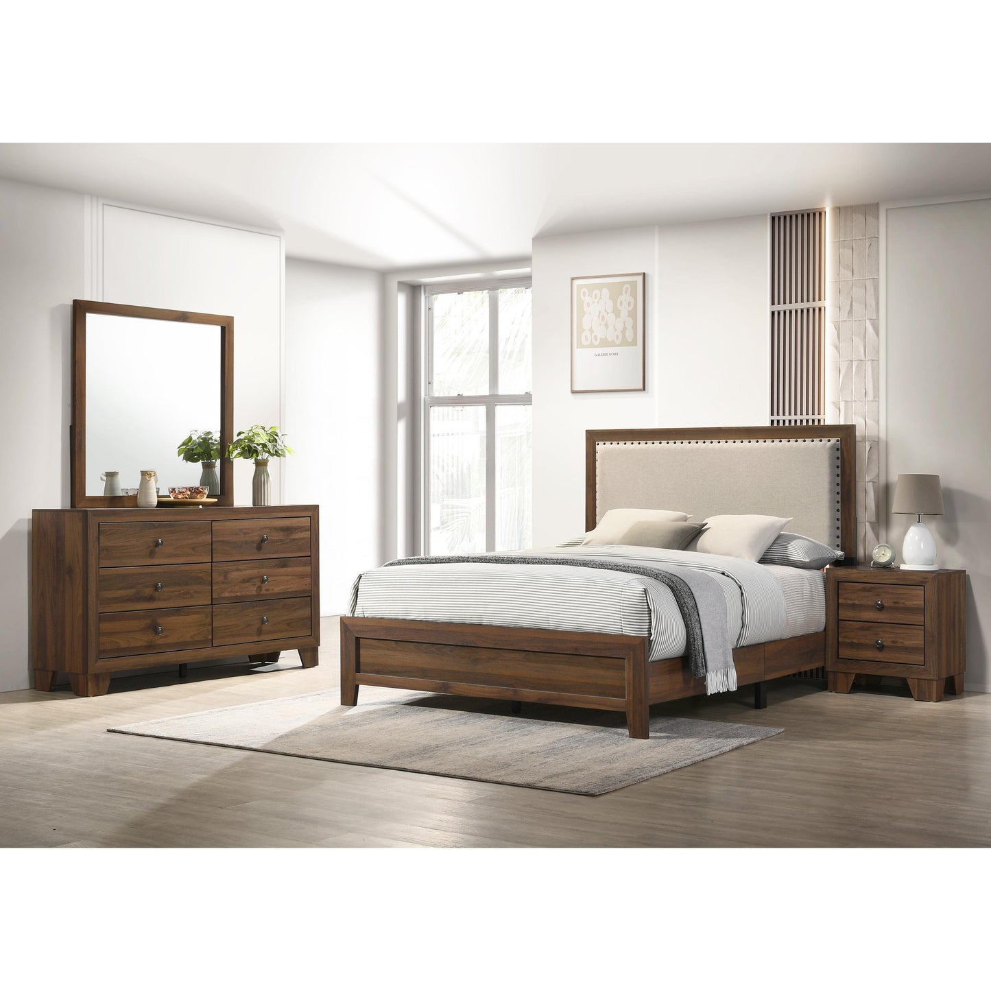 Crown Mark Millie B9255-K-BED King Upholstered Bed IMAGE 3