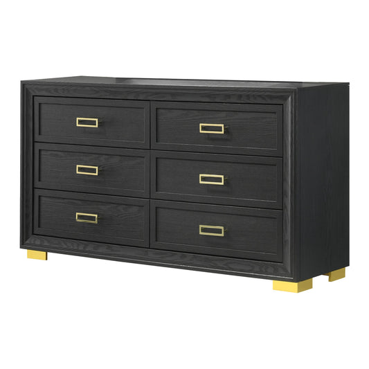 Crown Mark Pepe B9290-1 Dresser - Black IMAGE 1