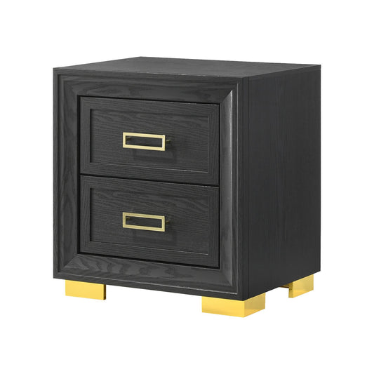 Crown Mark Pepe B9290-2 Nightstand - Black IMAGE 1