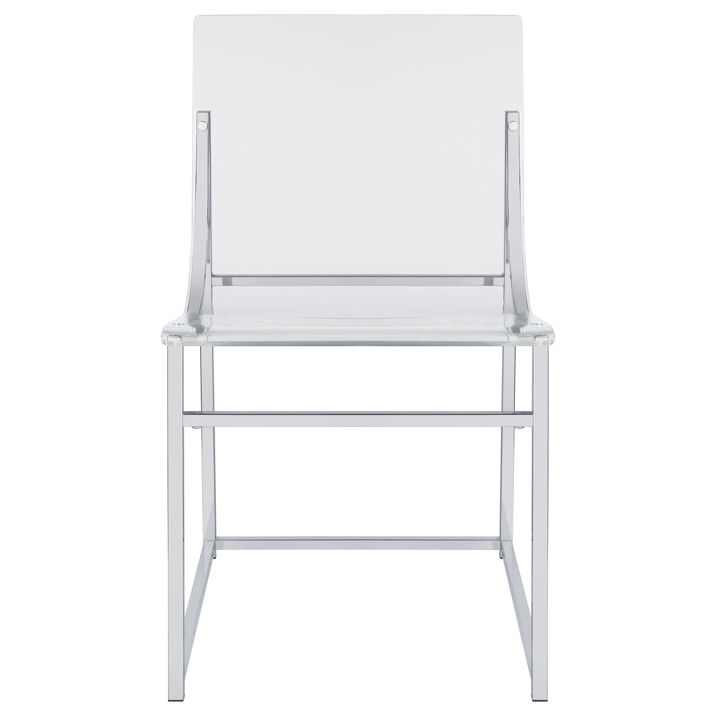 Coaster Furniture Adino 121182 Acrylic Dining Side Chair - Chrome IMAGE 4