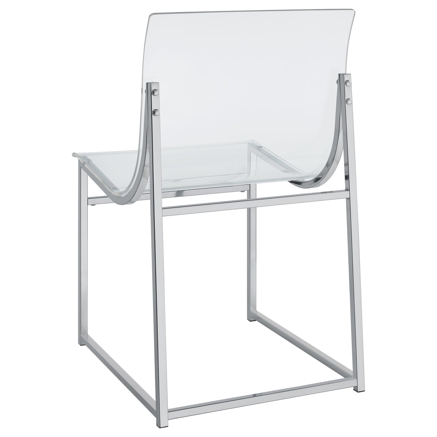 Coaster Furniture Adino 121182 Acrylic Dining Side Chair - Chrome IMAGE 7