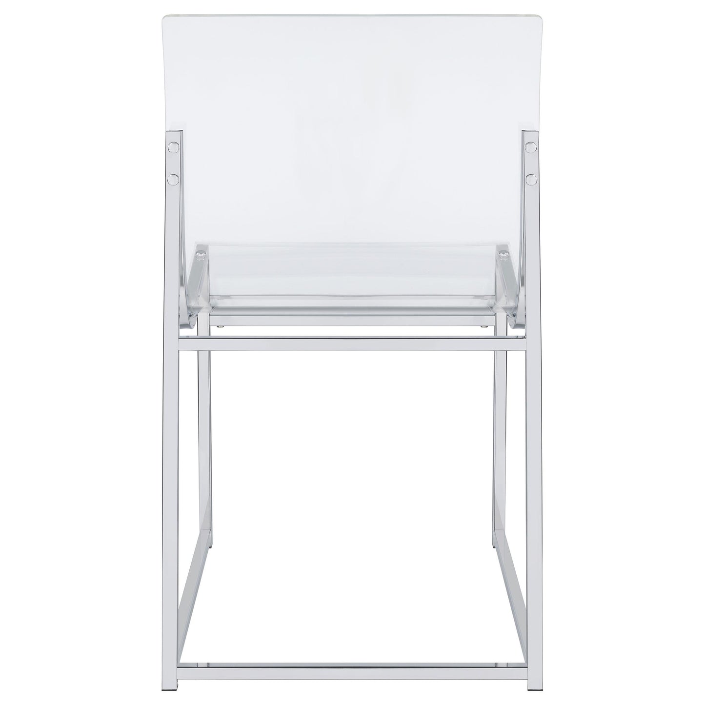Coaster Furniture Adino 121182 Acrylic Dining Side Chair - Chrome IMAGE 8
