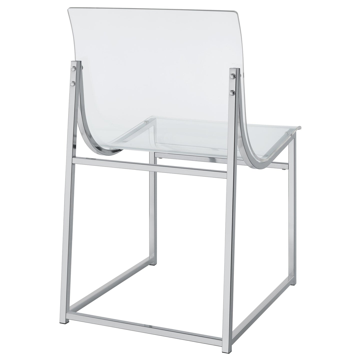 Coaster Furniture Adino 121182 Acrylic Dining Side Chair - Chrome IMAGE 9