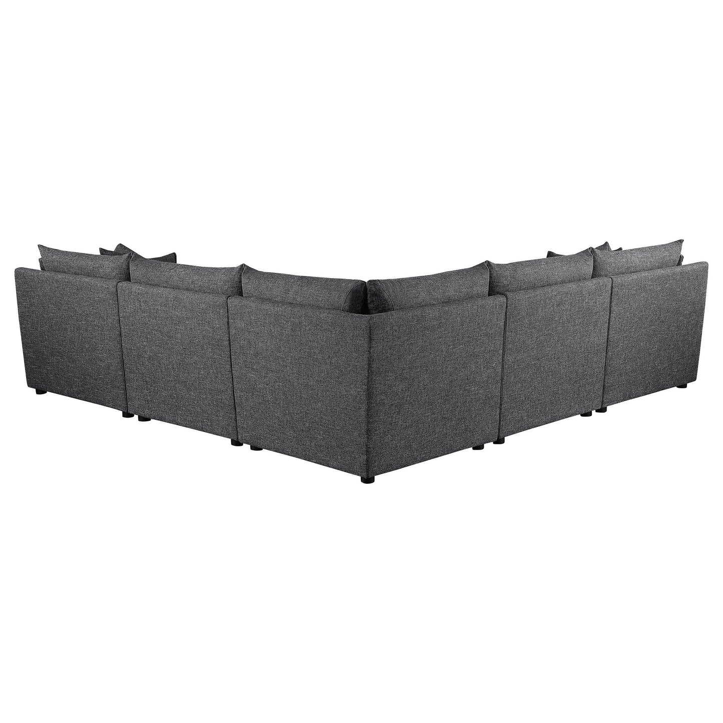 Coaster Furniture Sasha 551681-SETA 5 pc Upholstered Modular Sectional Sofa - Barely Black IMAGE 5