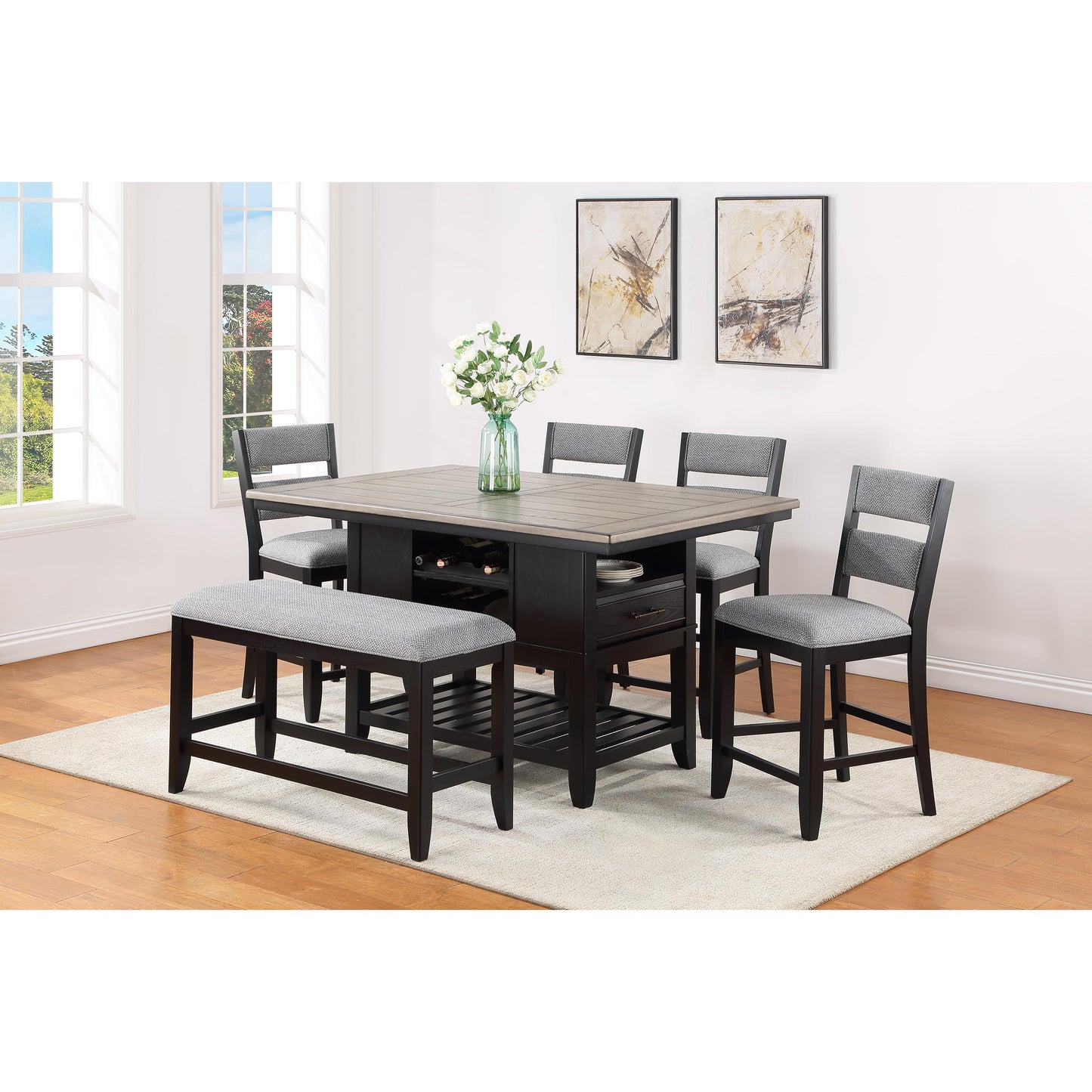 Crown Mark Frey 2716-BENCH Counter Height Bench IMAGE 2