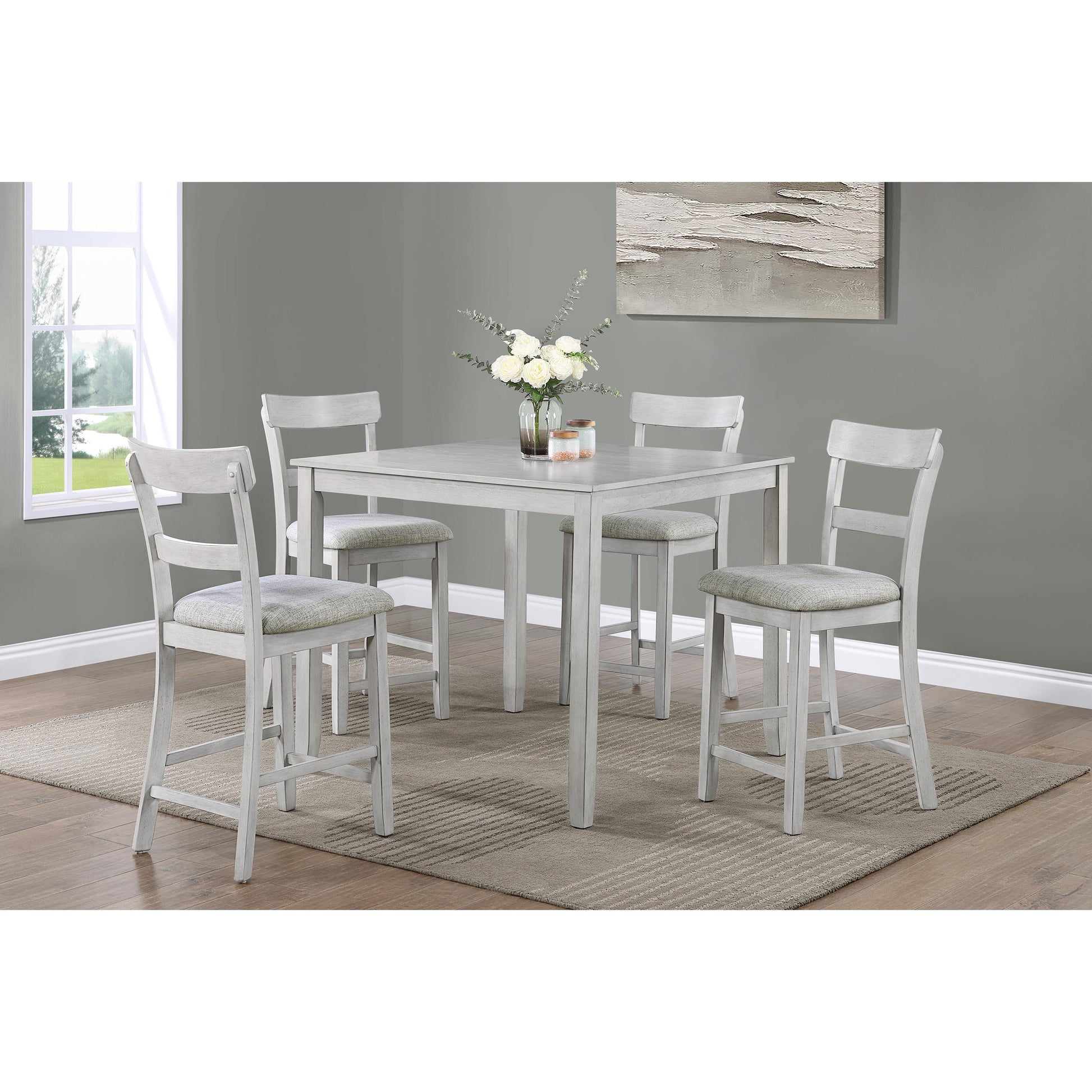 Crown Mark Henderson 2754DW-SET Dinette - Driftwood IMAGE 1