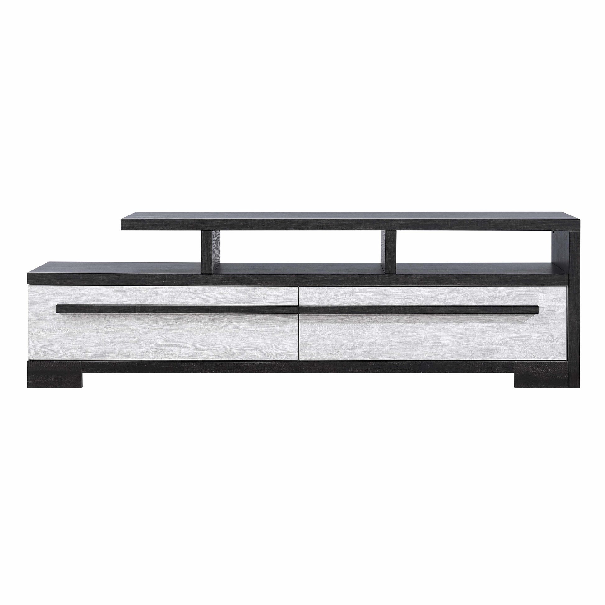 Crown Mark Remington B8162-9 TV Stand - Black/White IMAGE 2