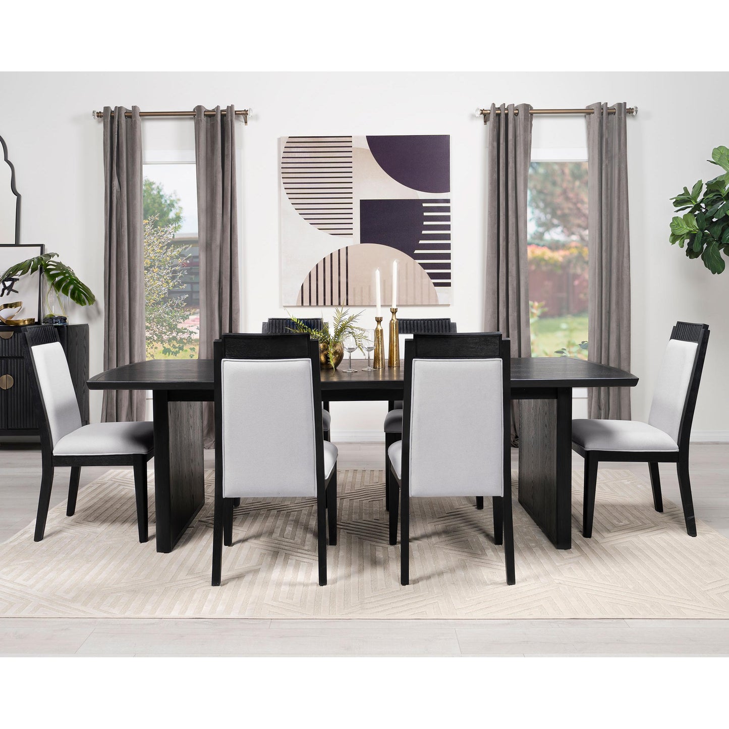 Coaster Furniture Brookmead 108232 Wood Dining Side Chair - Ivory and Black IMAGE 10