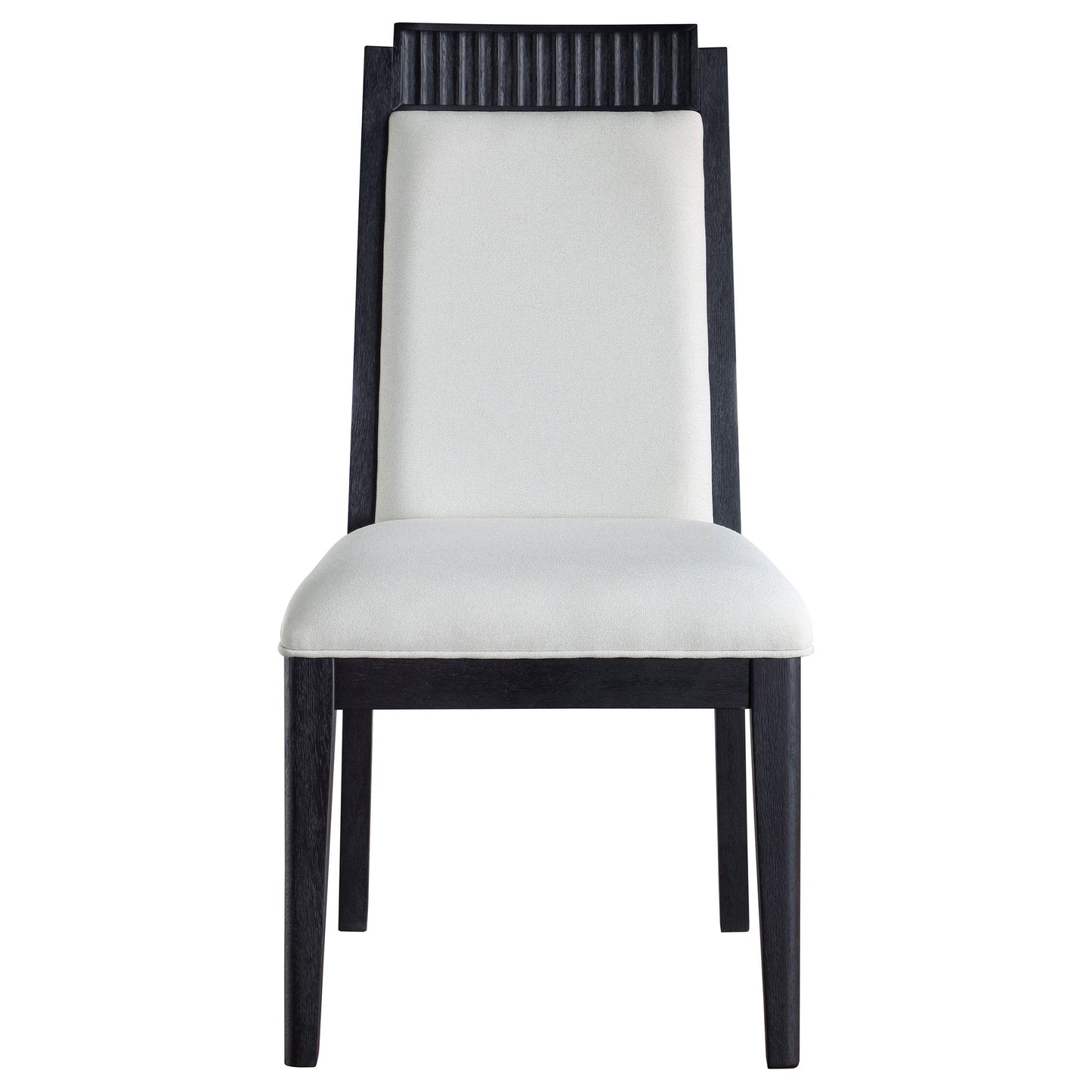 Coaster Furniture Brookmead 108232 Wood Dining Side Chair - Ivory and Black IMAGE 3