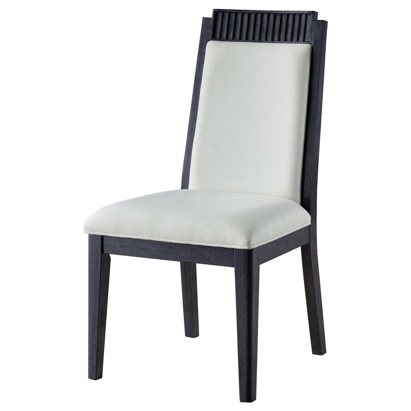 Coaster Furniture Brookmead 108232 Wood Dining Side Chair - Ivory and Black IMAGE 4