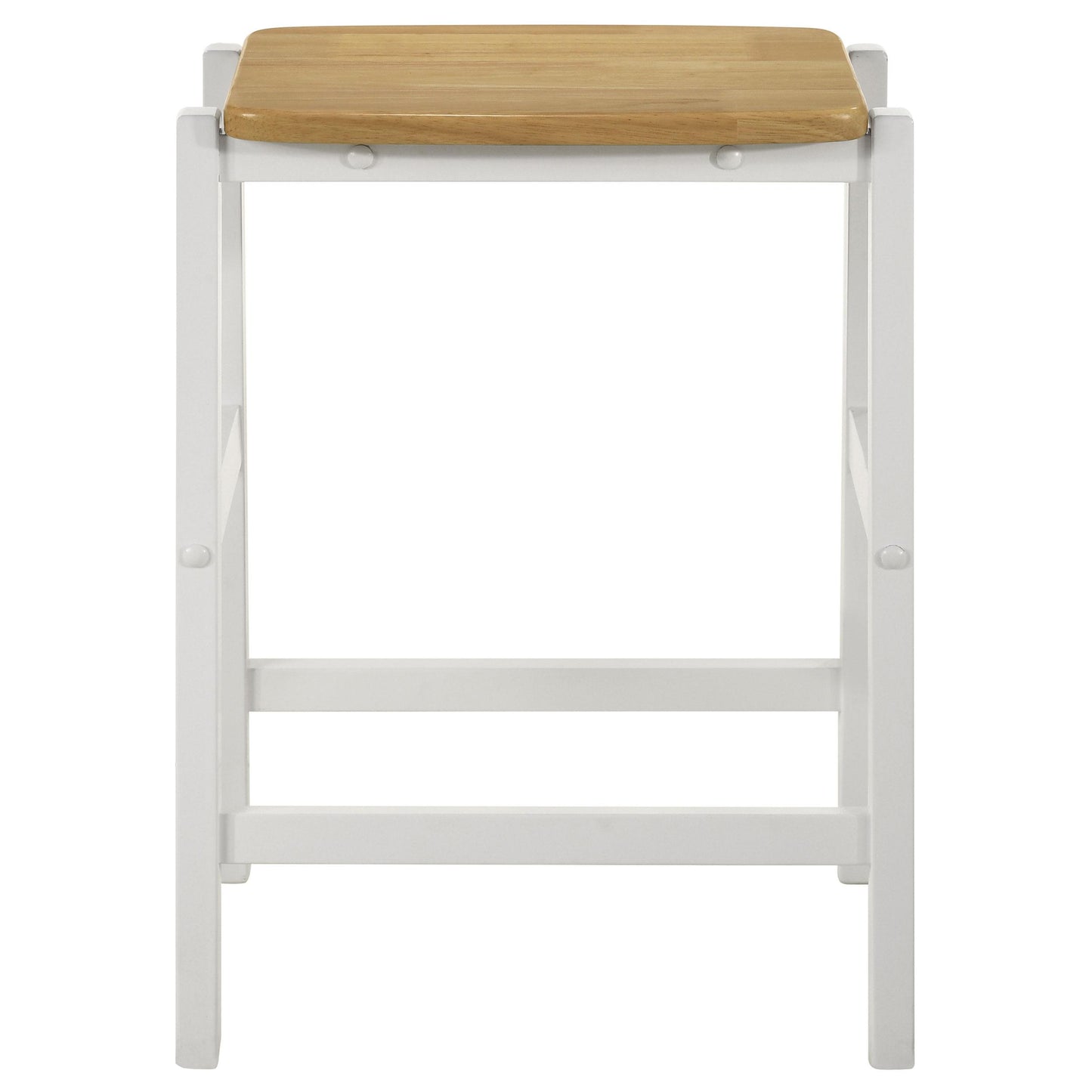 Coaster Furniture Edgeworth 122247 ood Backless Counter Stool - White IMAGE 3