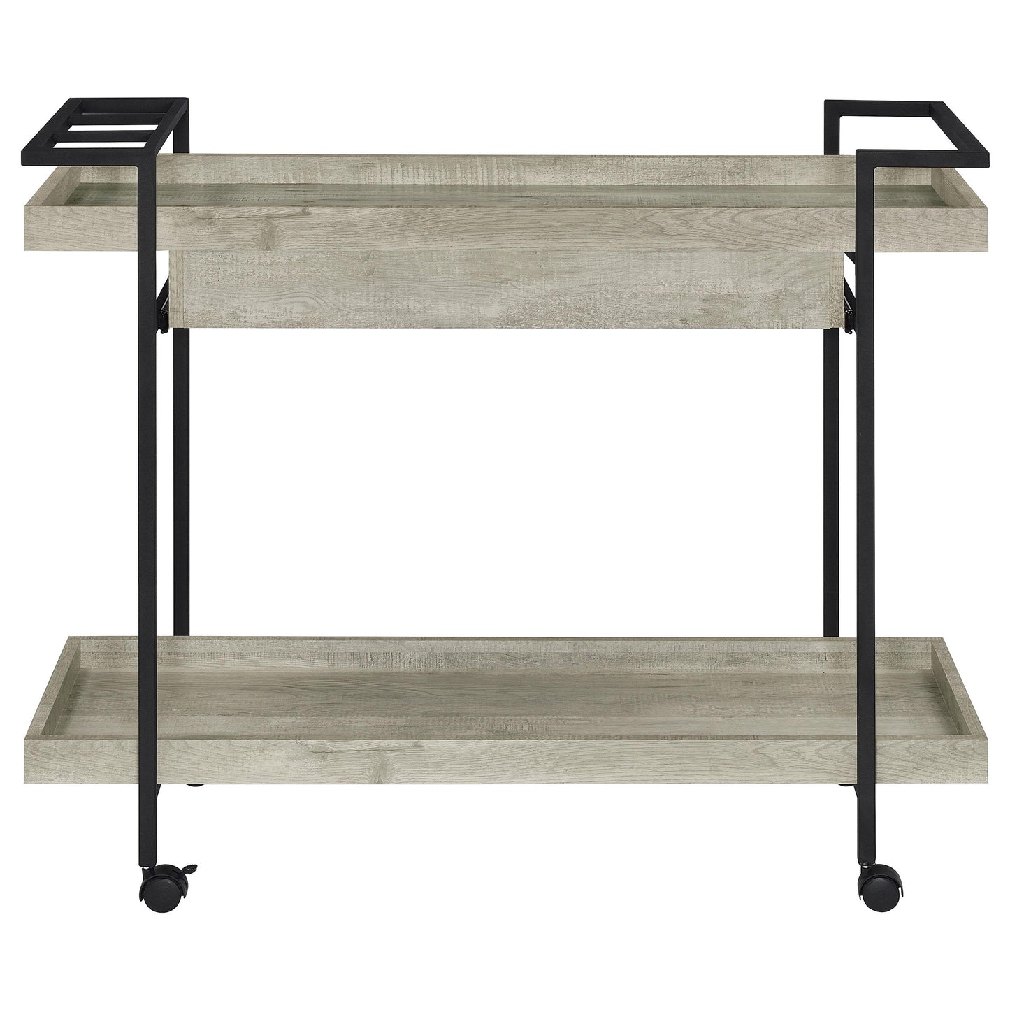 Coaster Furniture Ventura 181005 1-Drawer Engineered Wood Bar Cart - Grey Driftwood IMAGE 7
