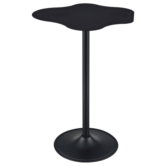 Coaster Furniture Keanu 182230 Curved 29-inch Cloud-Shaped Bistro Bar Table - Black IMAGE 1