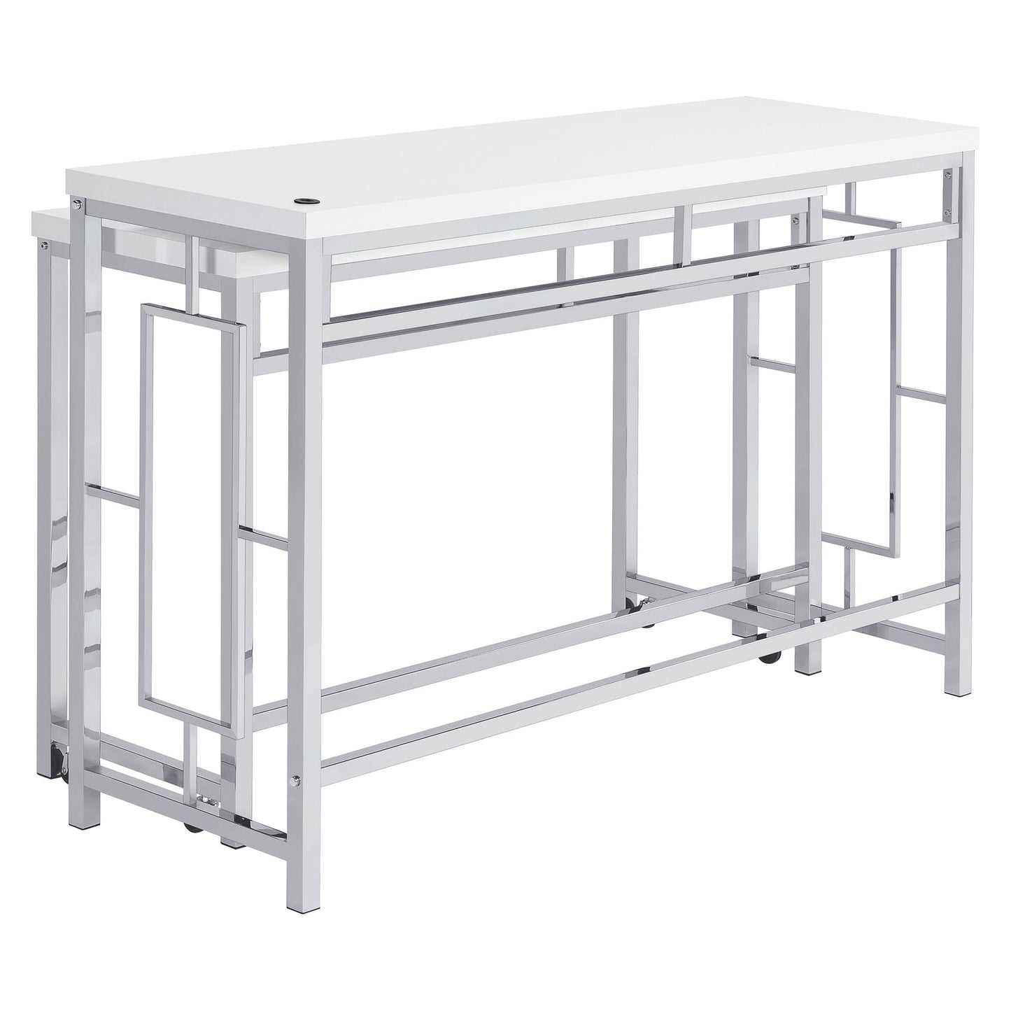 Coaster Furniture Jackson 182714 4-piece Multipurpose Counter Height Table Set - White IMAGE 7
