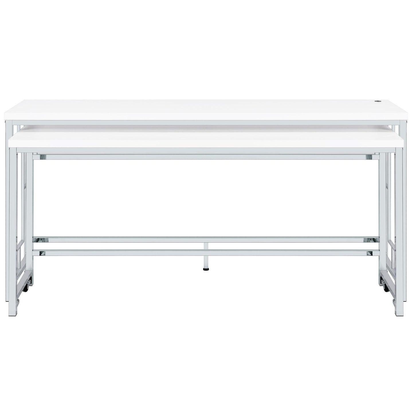 Coaster Furniture Jackson 182715 5-piece Multipurpose Counter Height Table Set - White IMAGE 5