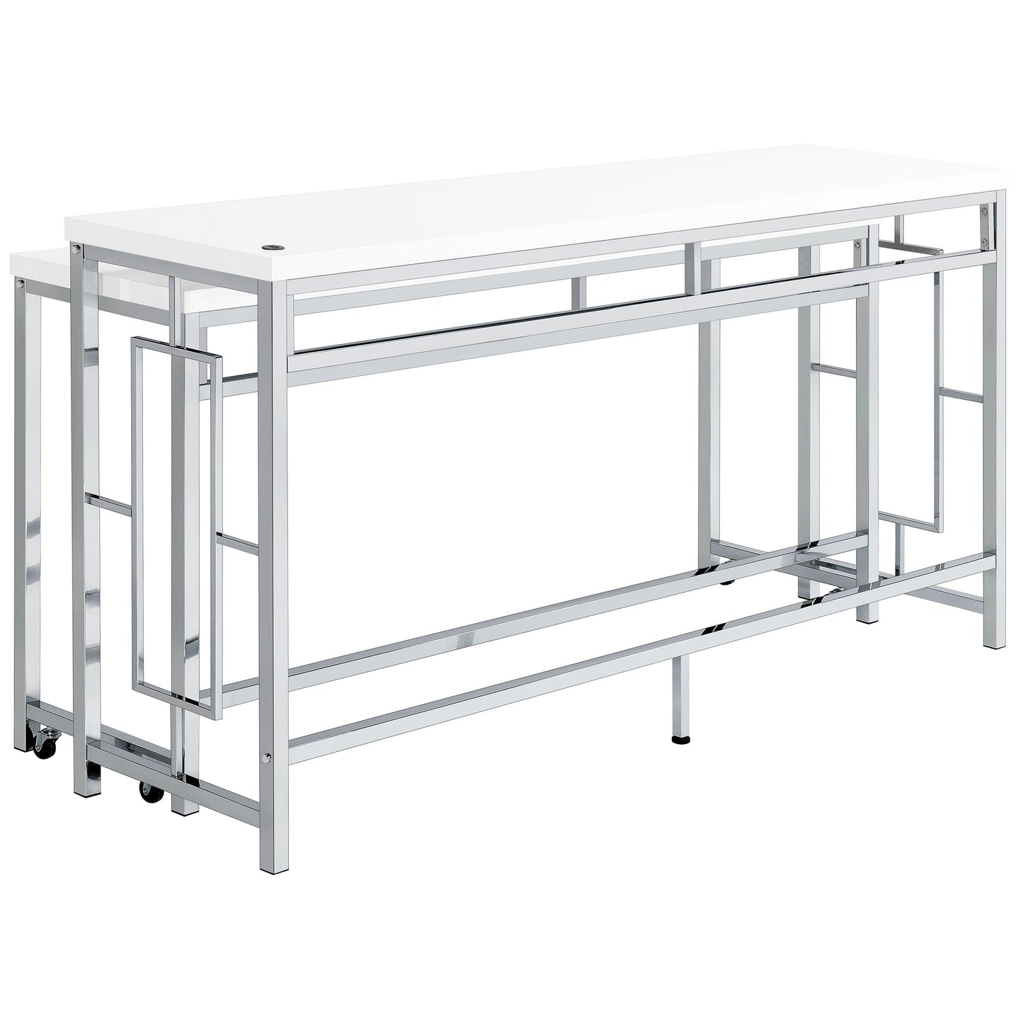 Coaster Furniture Jackson 182715 5-piece Multipurpose Counter Height Table Set - White IMAGE 7