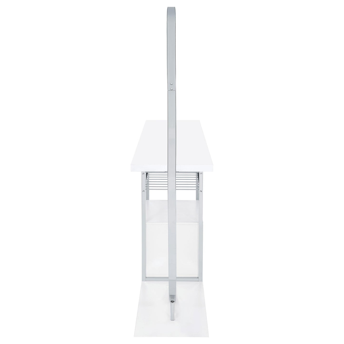 Coaster Furniture Risley 182798 2-door Circular LED Home Bar Cabinet - White High Gloss IMAGE 14