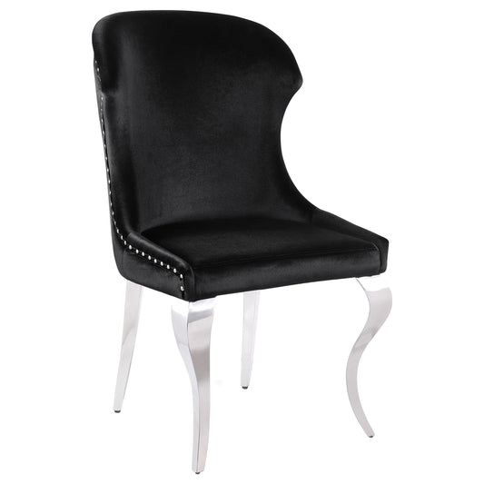 Coaster Furniture Cheyanne 190742 Upholstered Dining Side Chair - Black IMAGE 1