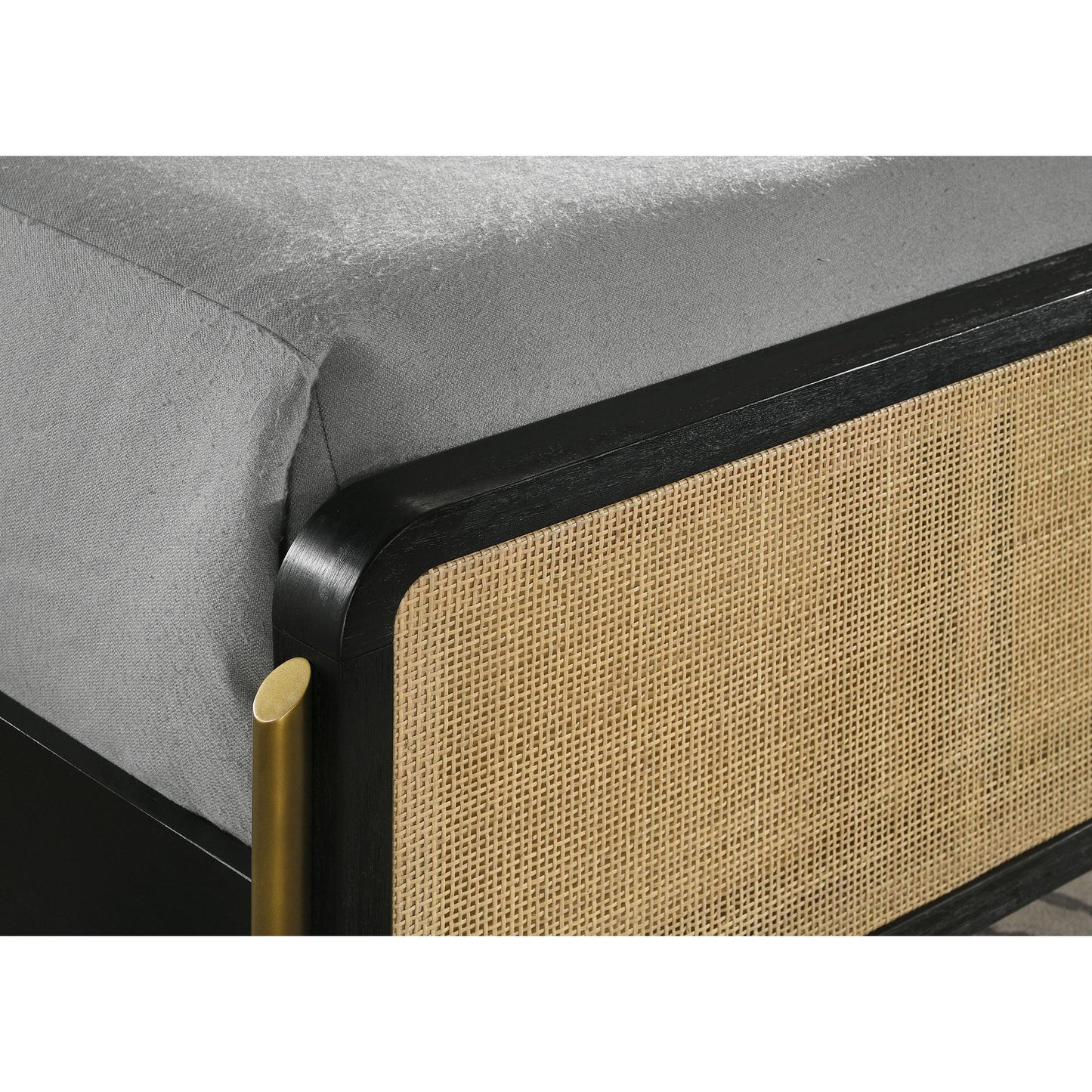 Coaster Furniture Arini 224330KE Rattan Eastern King Panel Bed - Black and Natural IMAGE 7