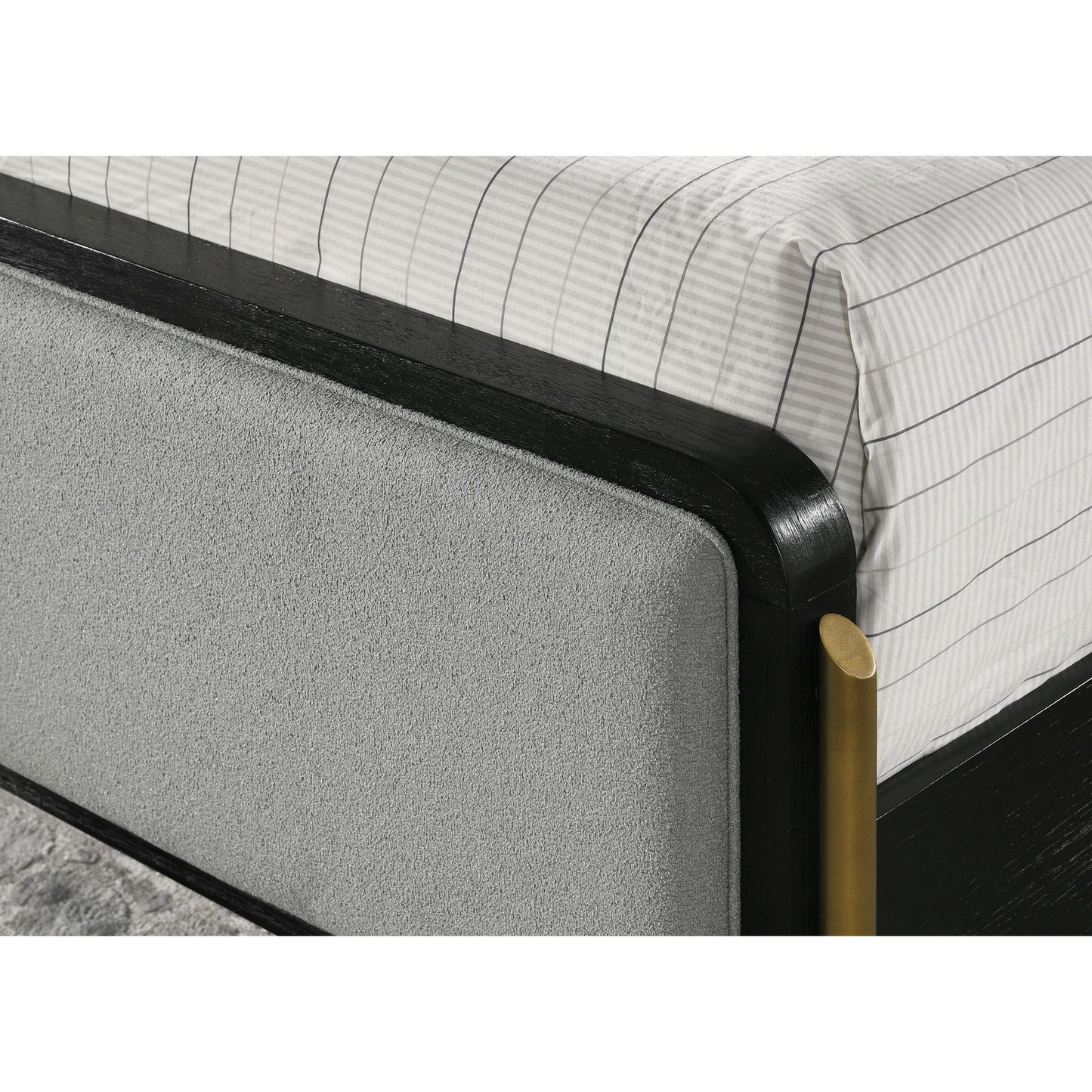 Coaster Furniture Arini 224331KE Upholstered Eastern King Panel Bed - Black and Grey IMAGE 7