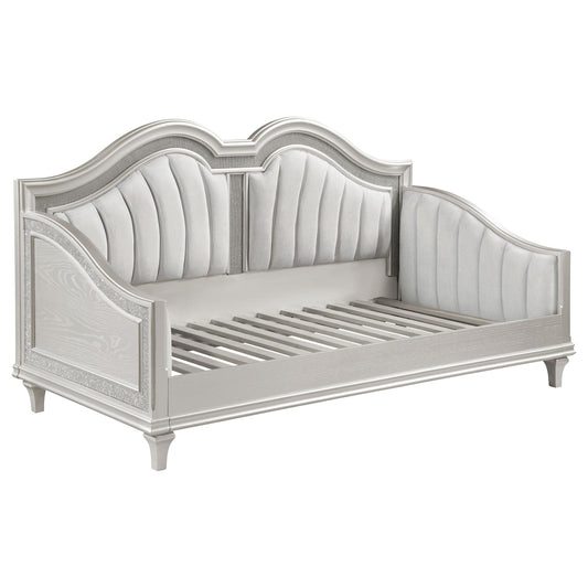 Coaster Furniture Evangeline 360121 Upholstered Twin DayBed - Silver Oak IMAGE 1