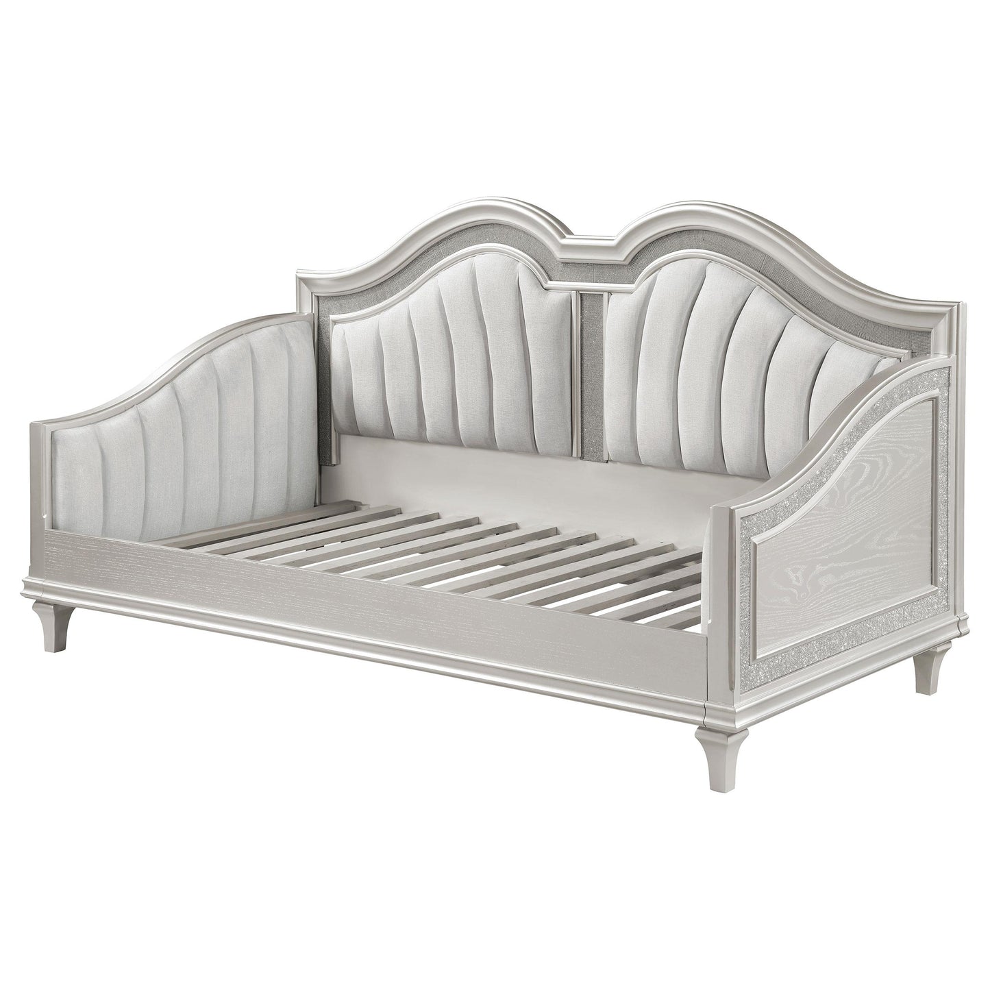 Coaster Furniture Evangeline 360121 Upholstered Twin DayBed - Silver Oak IMAGE 6