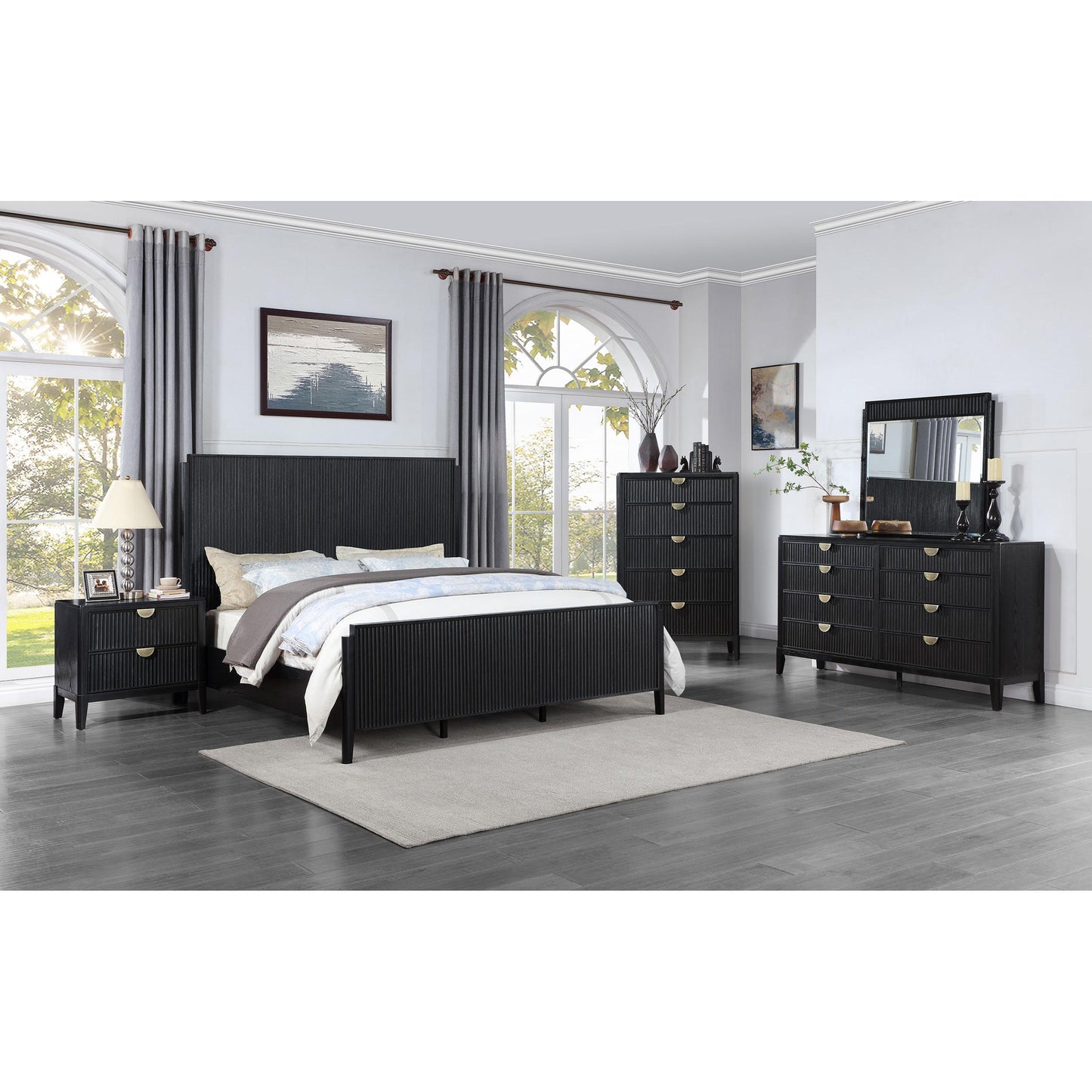 Coaster Furniture Brookmead 224714 Dresser Mirror - Black IMAGE 4