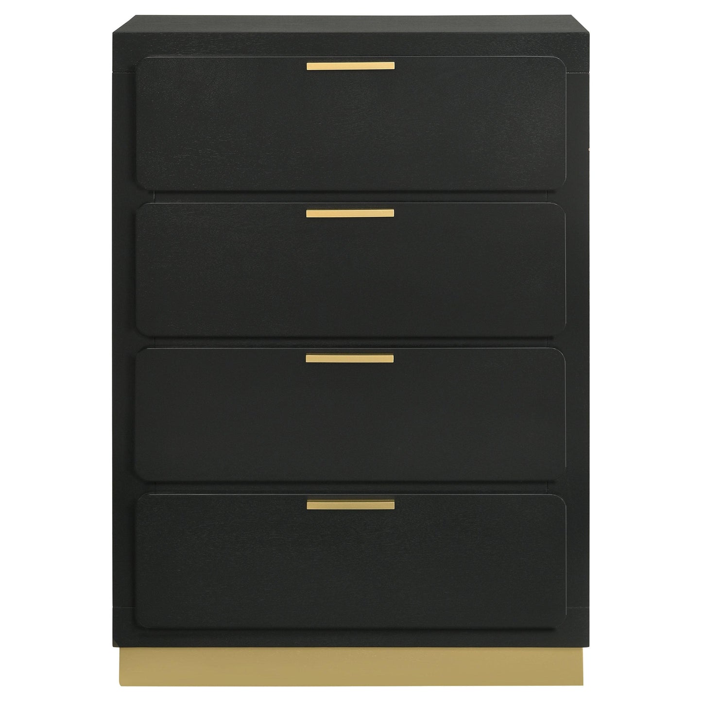 Coaster Furniture Caraway 224785 4-Drawer Bedroom Chest - Black IMAGE 3