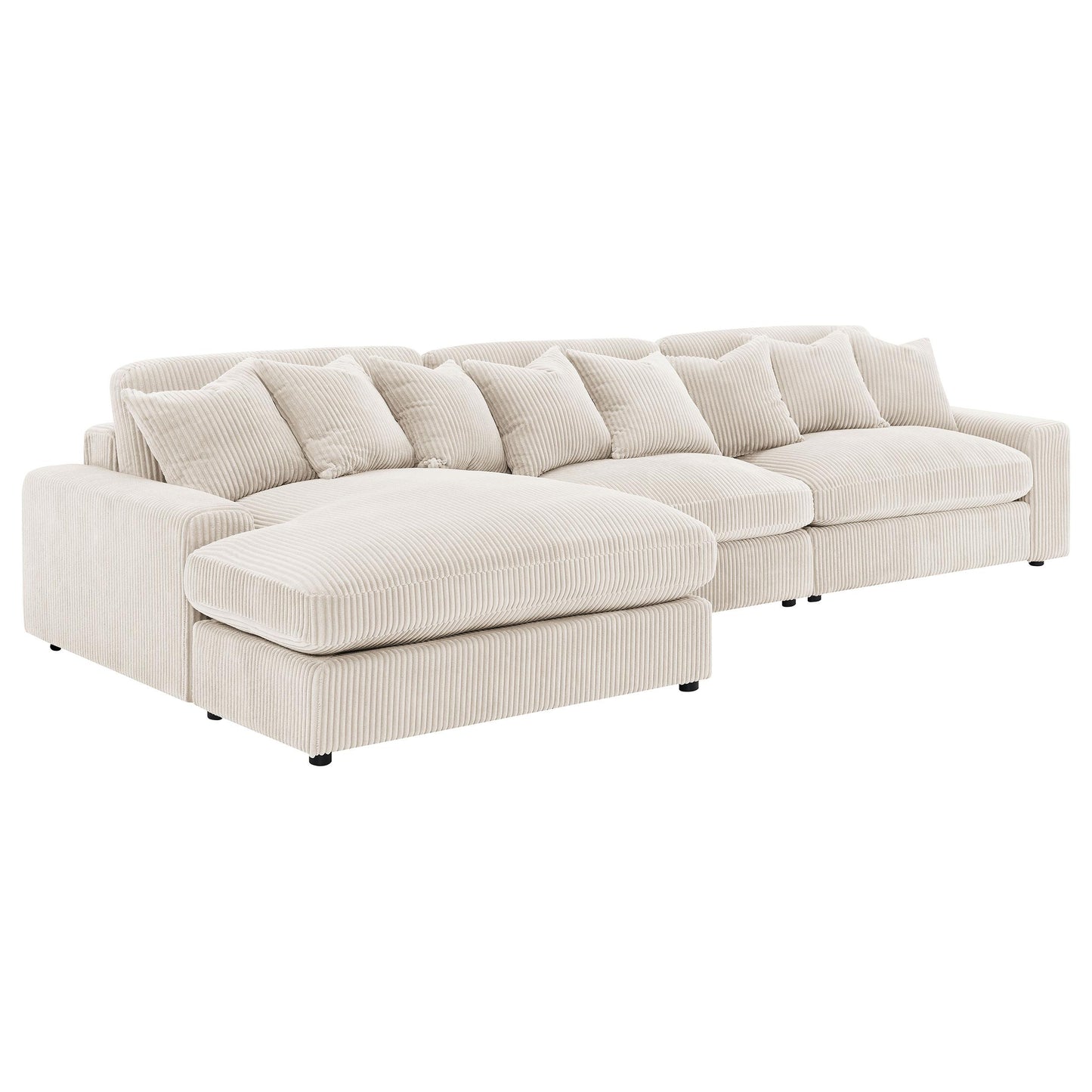 Coaster Furniture Blaine 509899-SET Upholstered Reversible Sectional Sofa - Sand IMAGE 6
